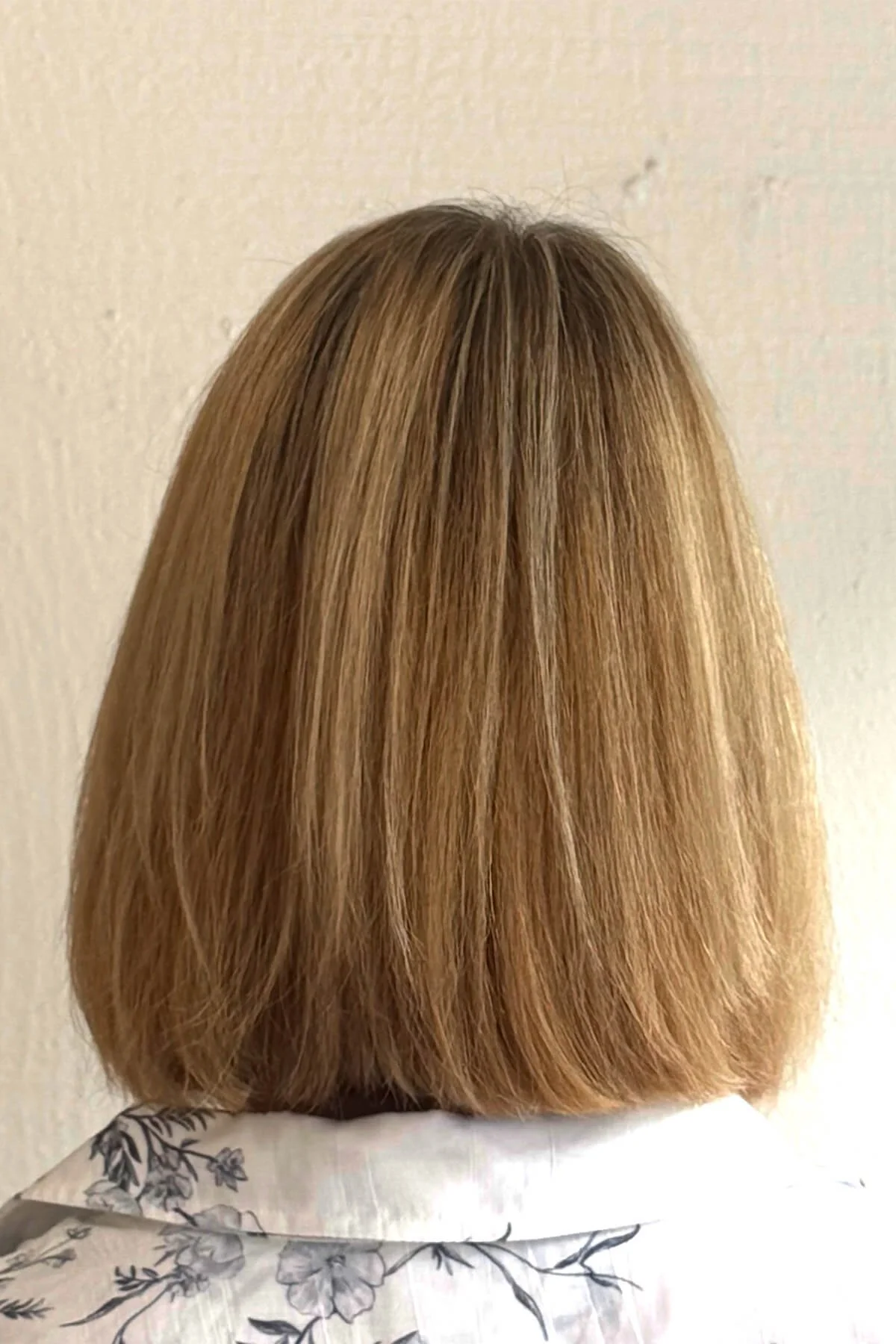 After professional hair smoothing treatment showing healthier, smoother, shinier, more manageable hair following Meg's personalized smoothing treatment in Mill Valley.