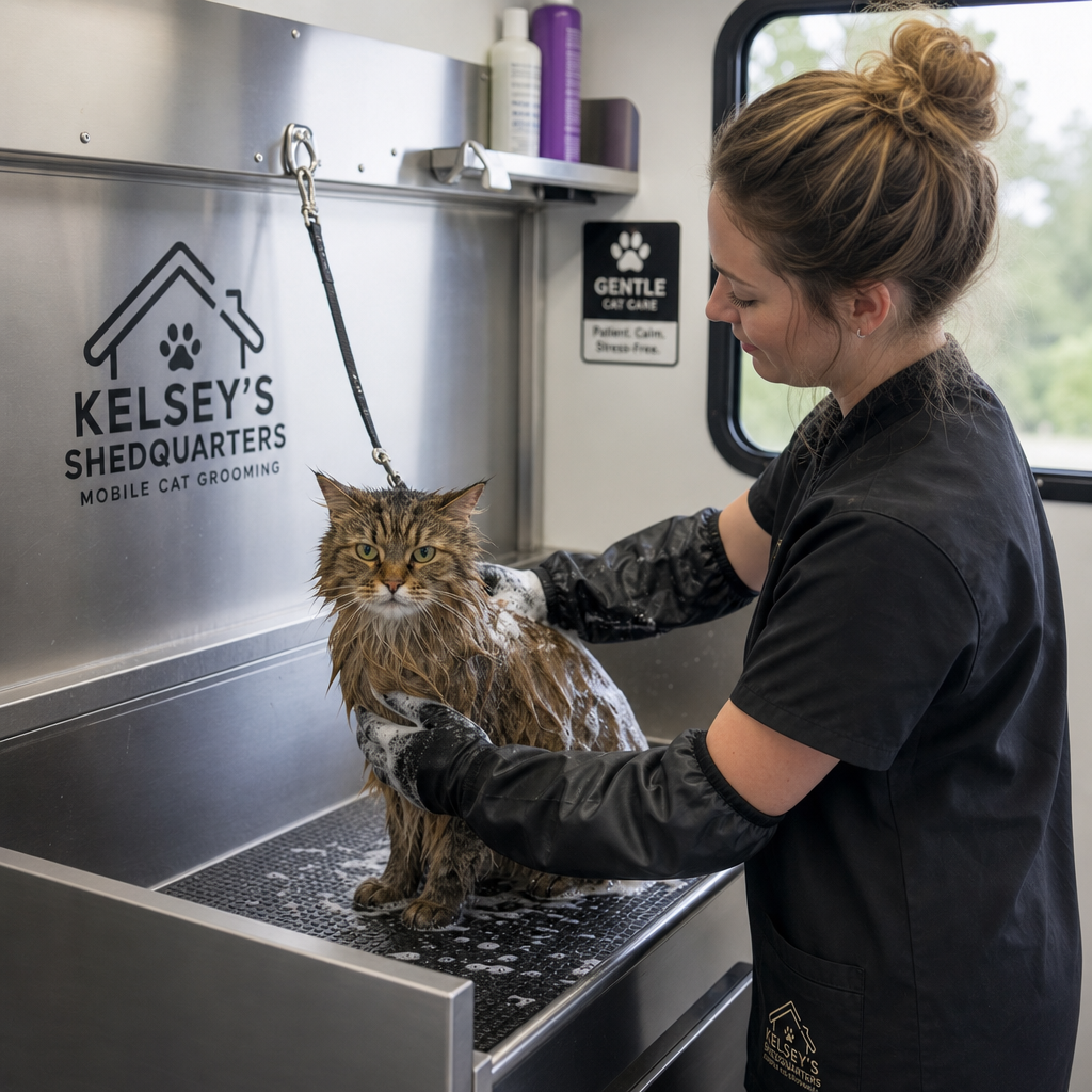 Cat Bath & Brush Package