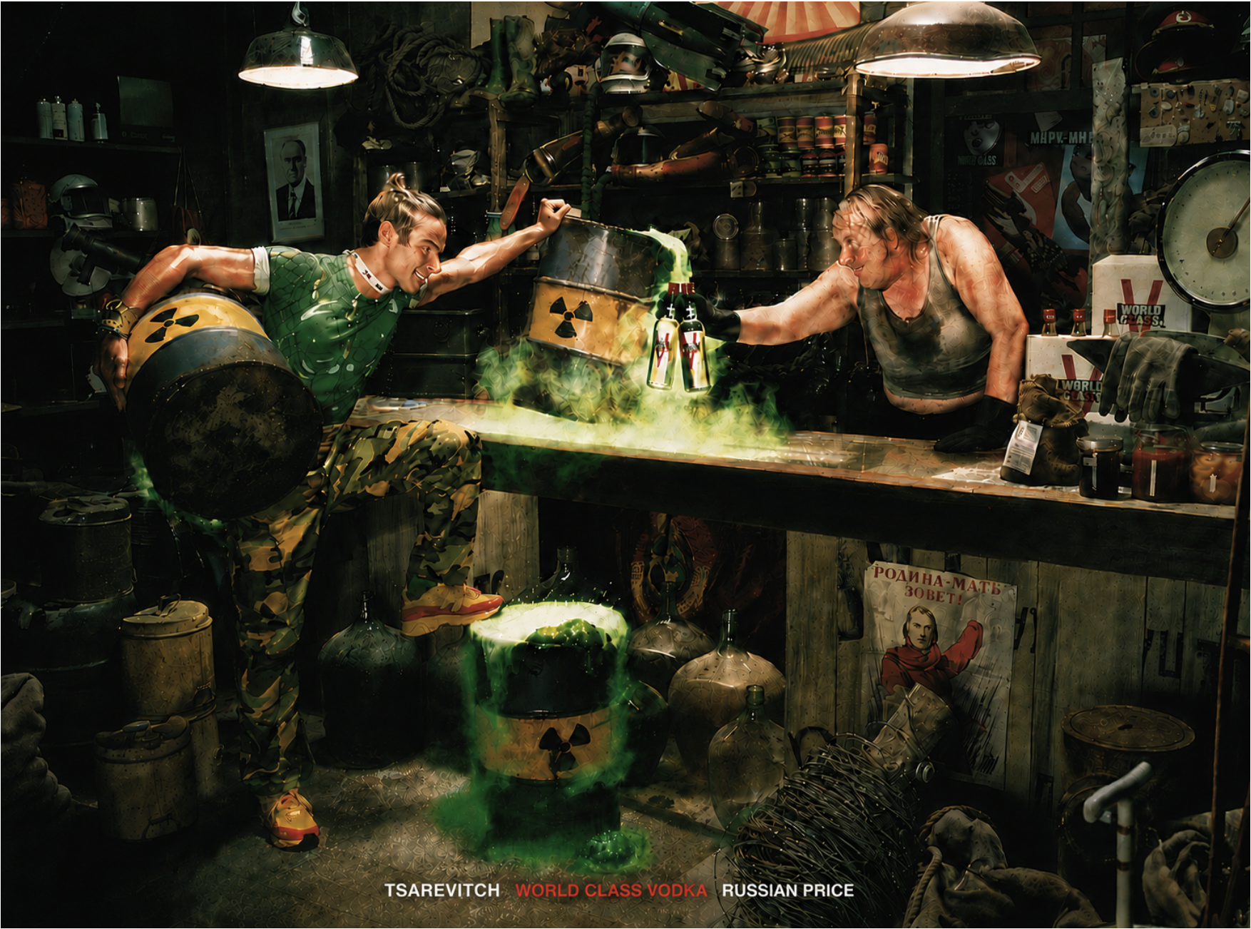 Tsarevich Vodka print advertisement from the award-winning campaign using cinematic art direction.