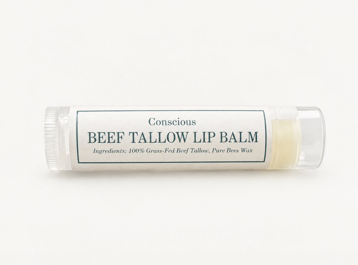 Conscious Beef Tallow Lip Balm- Pack of 2