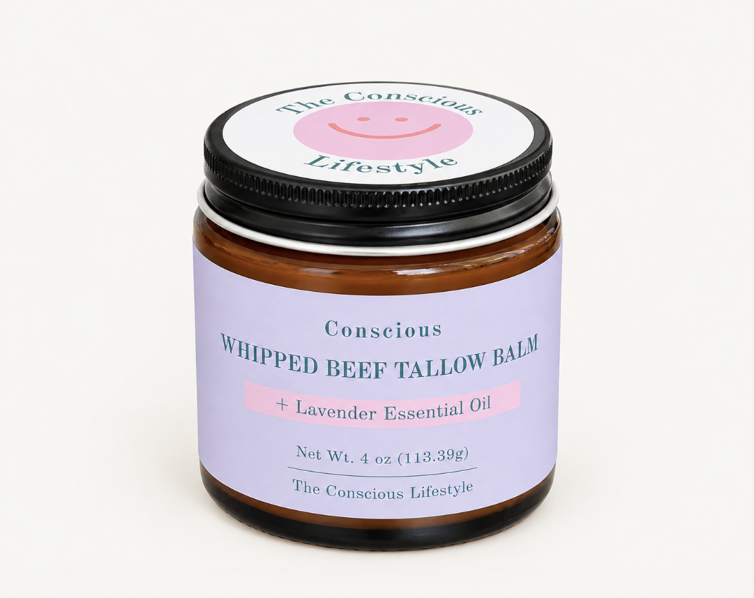 Conscious Whipped Beef Tallow Balm Infused with Lavender