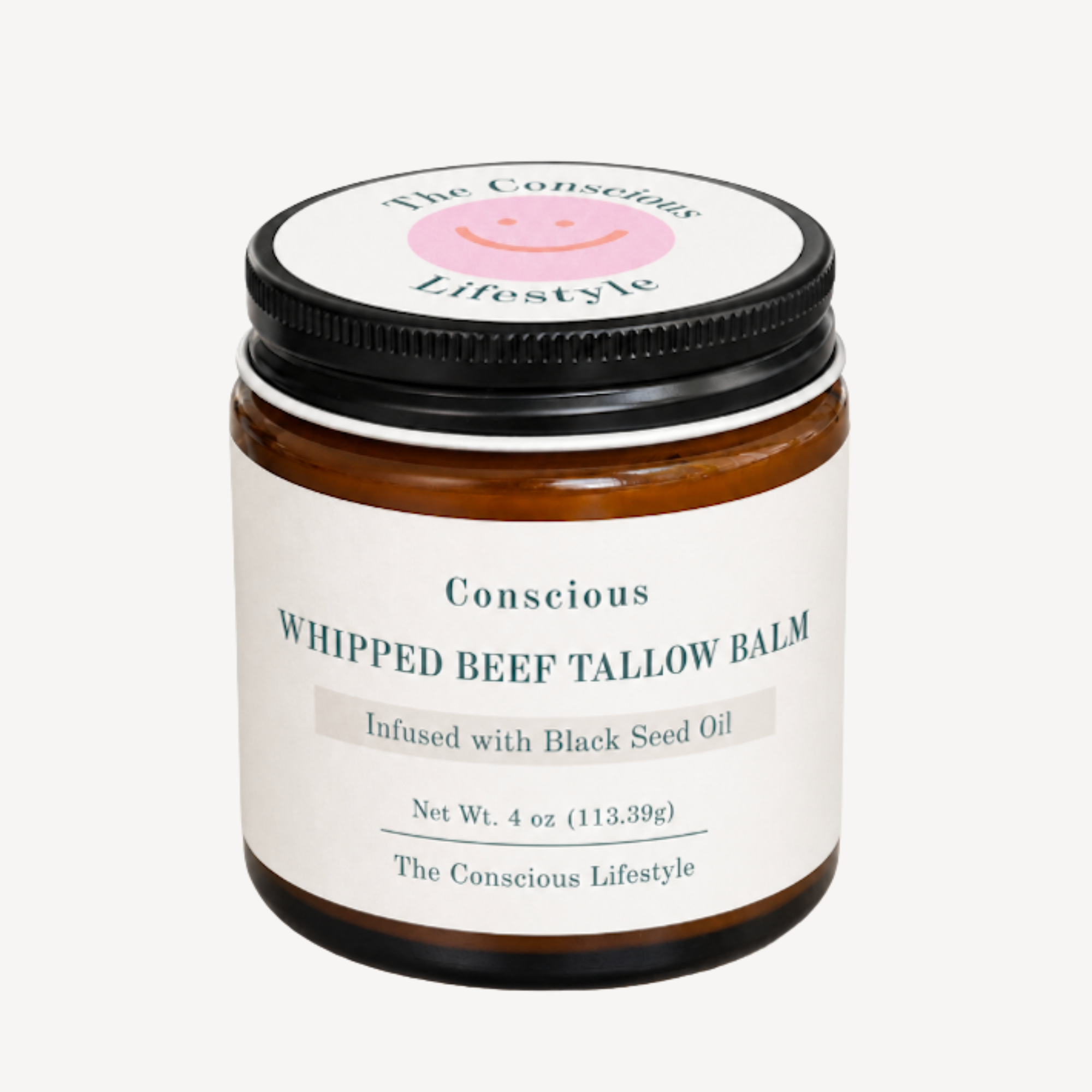 Conscious Whipped Beef Tallow Balm Infused with Black Seed Oil