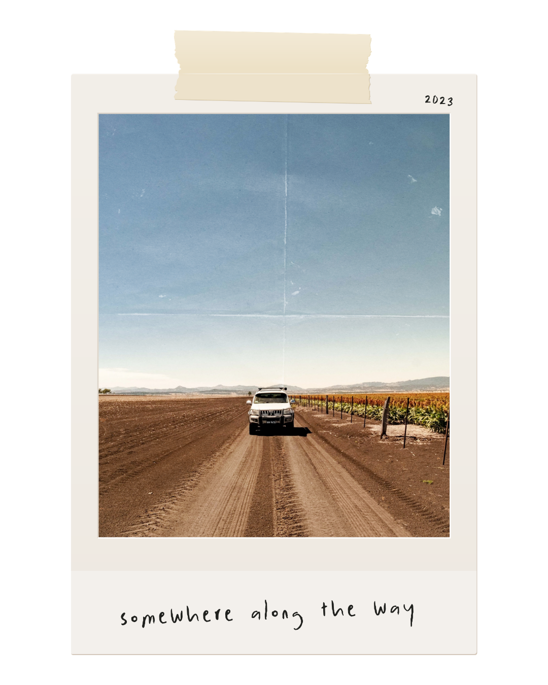 On the road through regional Australia during Nic Maloney’s time working in agriculture and creative production.
