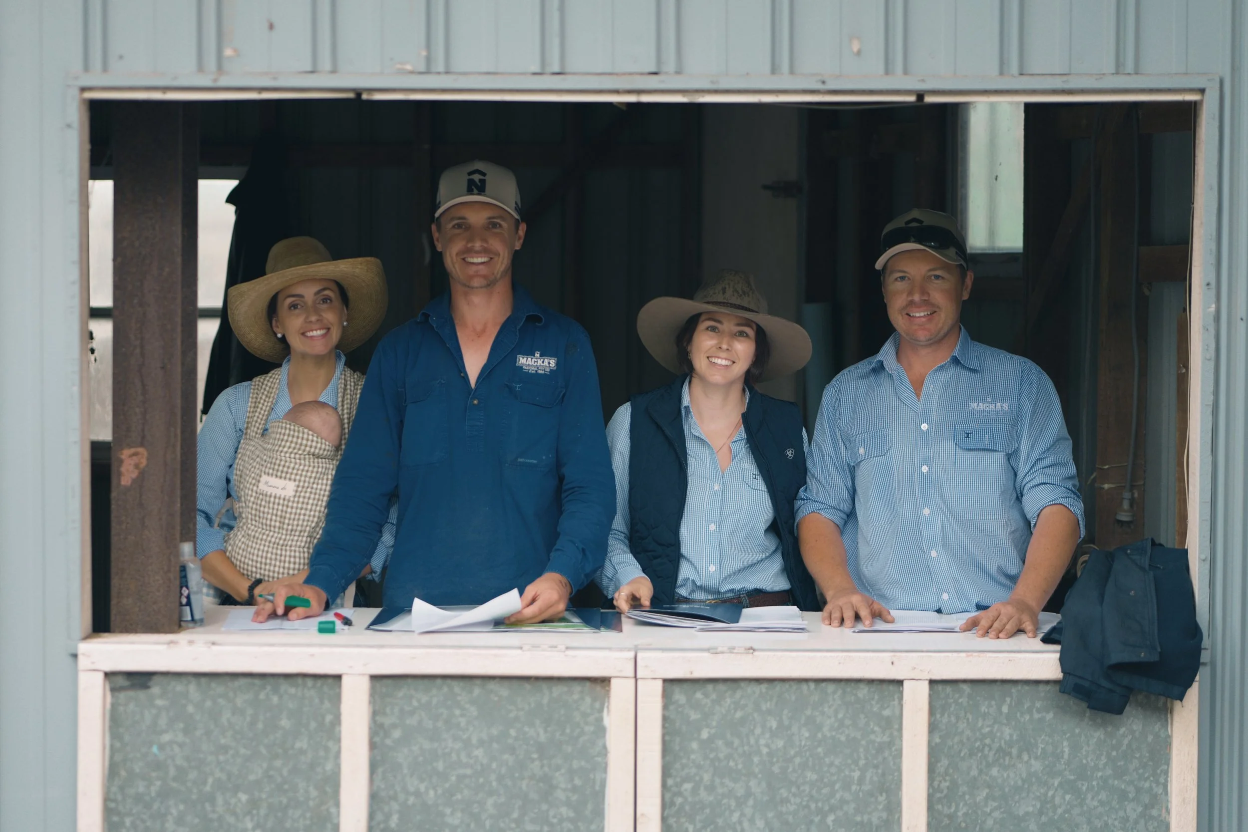 Members of the Macka's Pastoral team whose combined efforts contribute to the planning, preparation and delivery of the Commercial Female Sale each year.