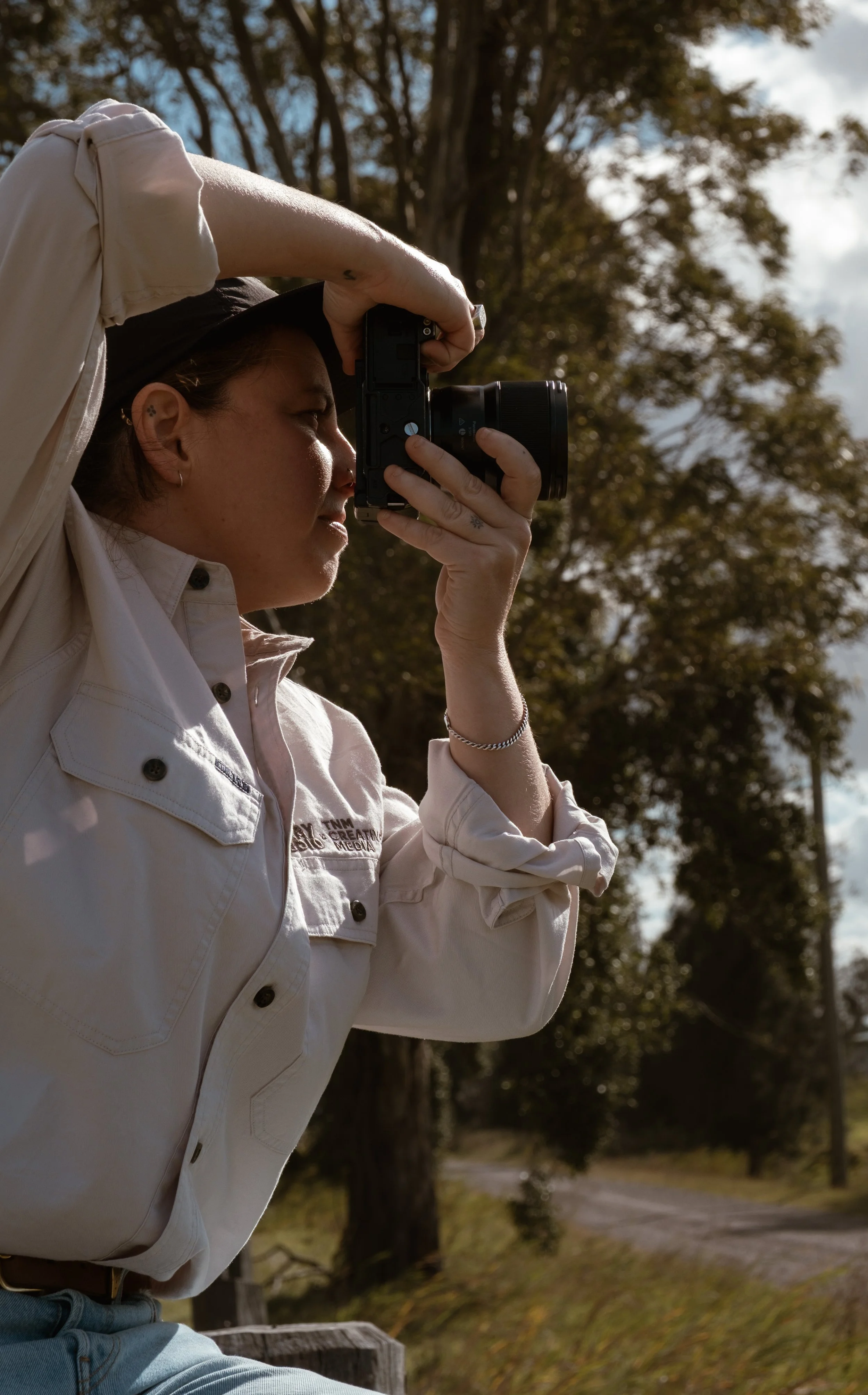 Stray Studio photographer Nic Maloney photographing on location in regional Australia.
