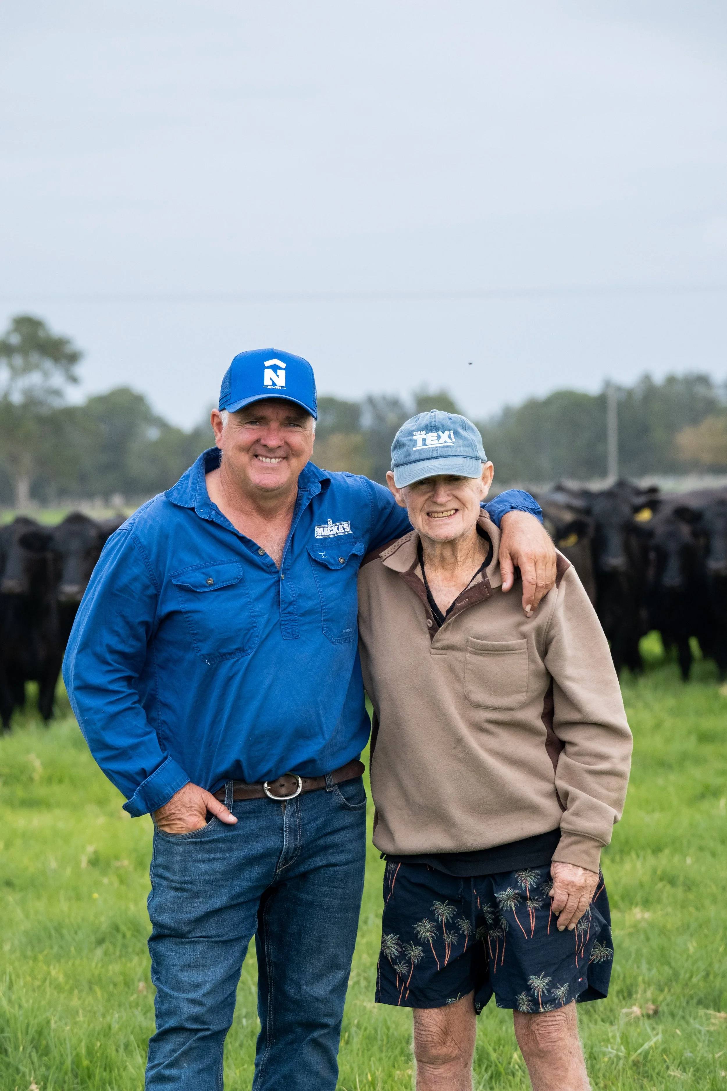 Robert Mackenzie and his father Bruce Mackenzie from Macka's Pastoral, documented through four years of campaign photography and production.