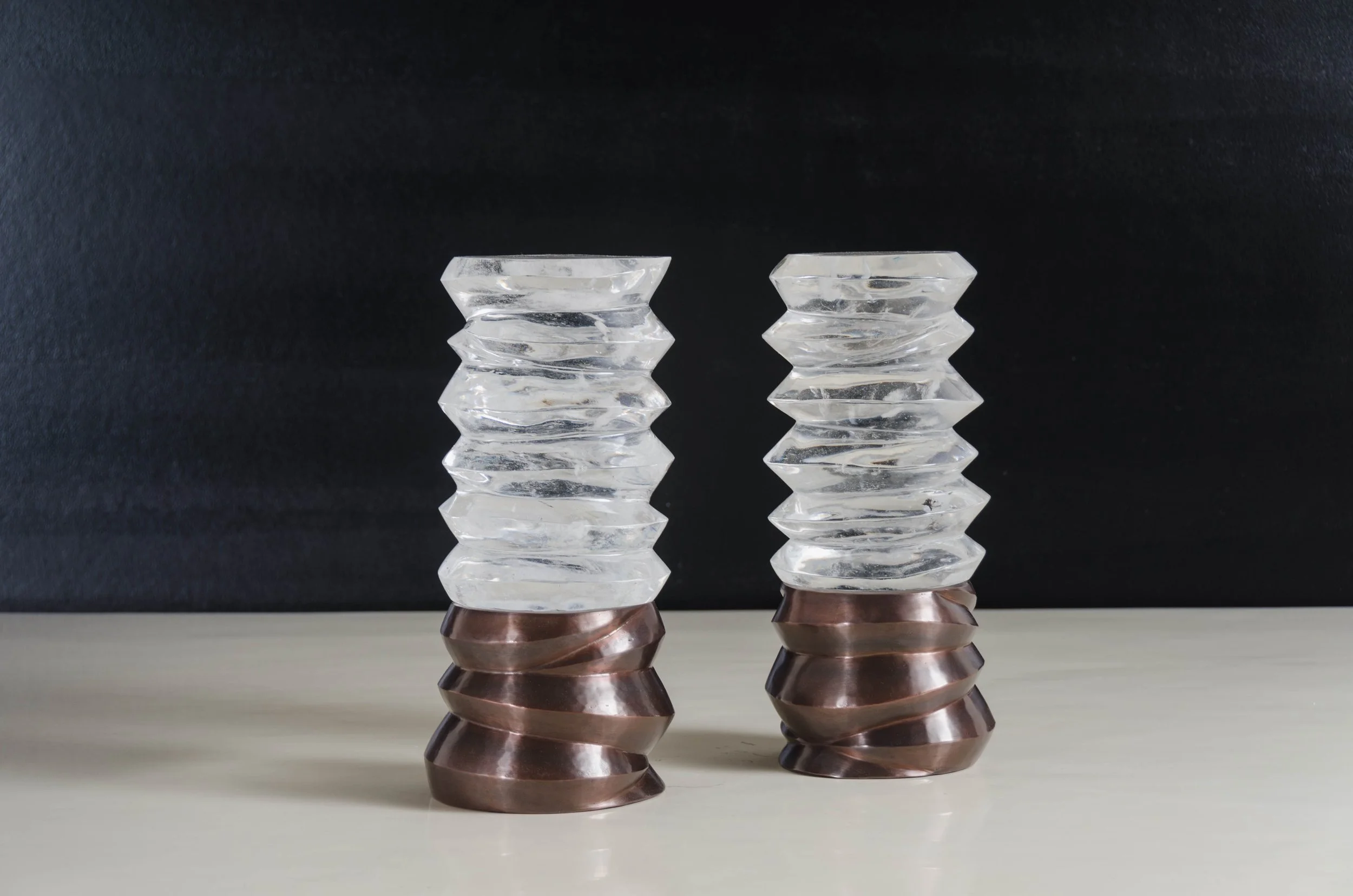 Jie Table Light with Copper | Crystal