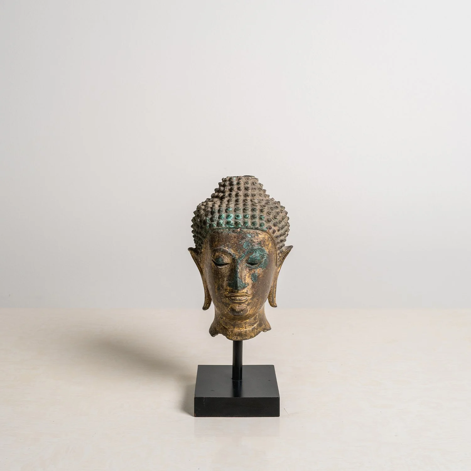 Buddha Head | Patina and Gilt