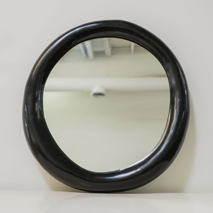 Sui Mirror | Black Lacquer
