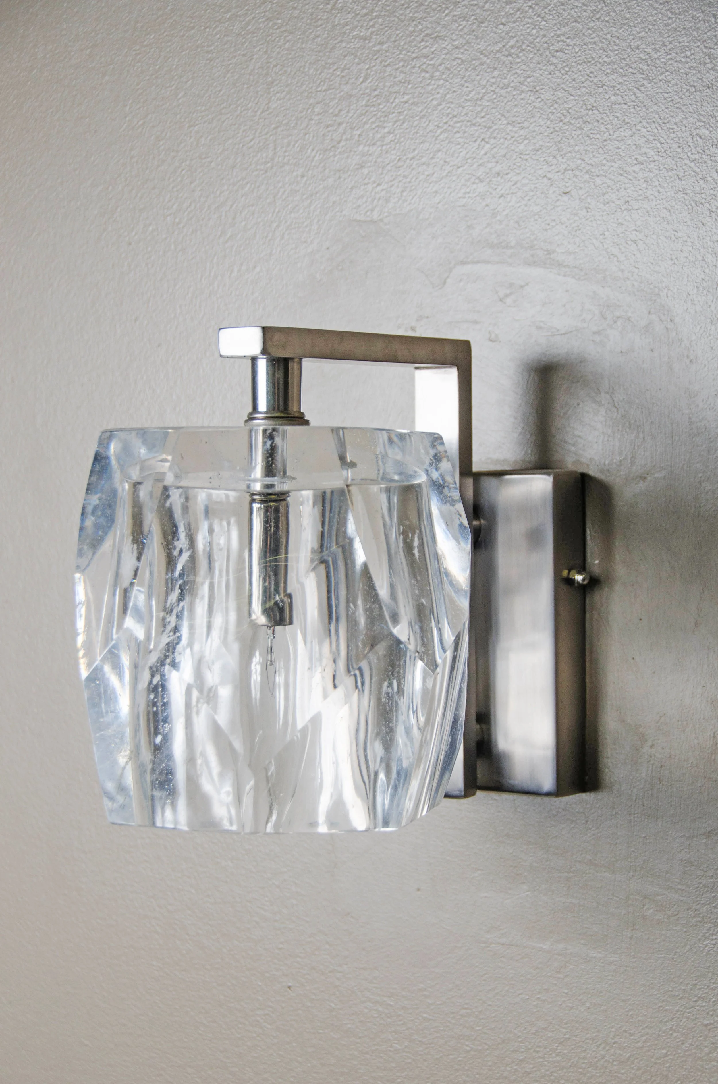 Faceted Sconce | Crystal