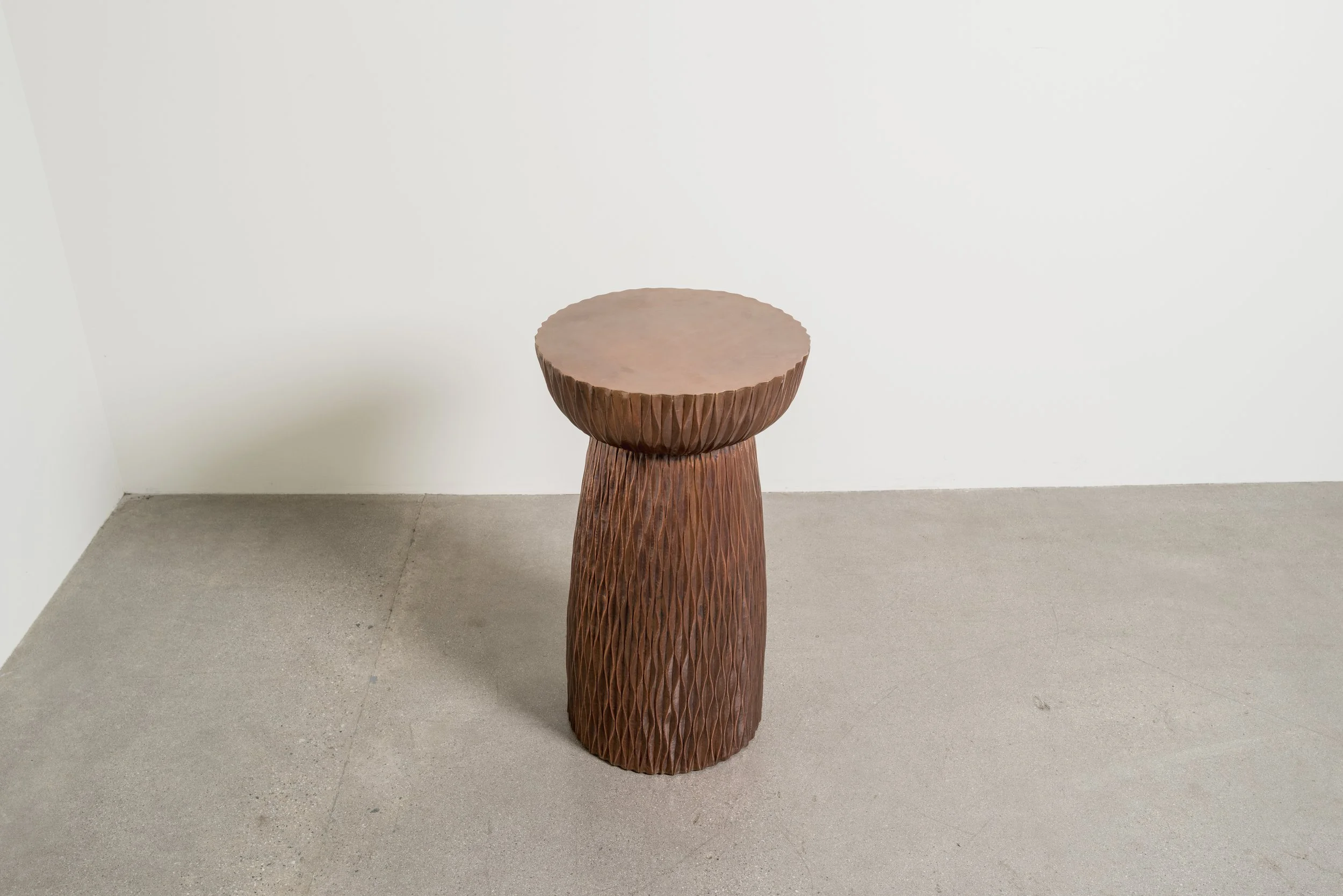 Xiao Ju Wen Chalice Side Table | Antique Copper