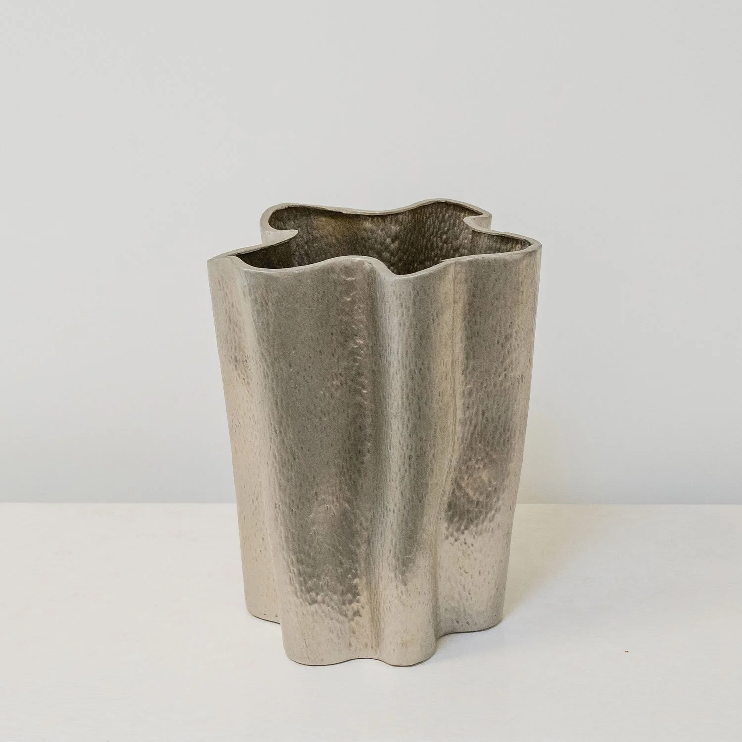 Ji Guan Hua Vase | White Bronze