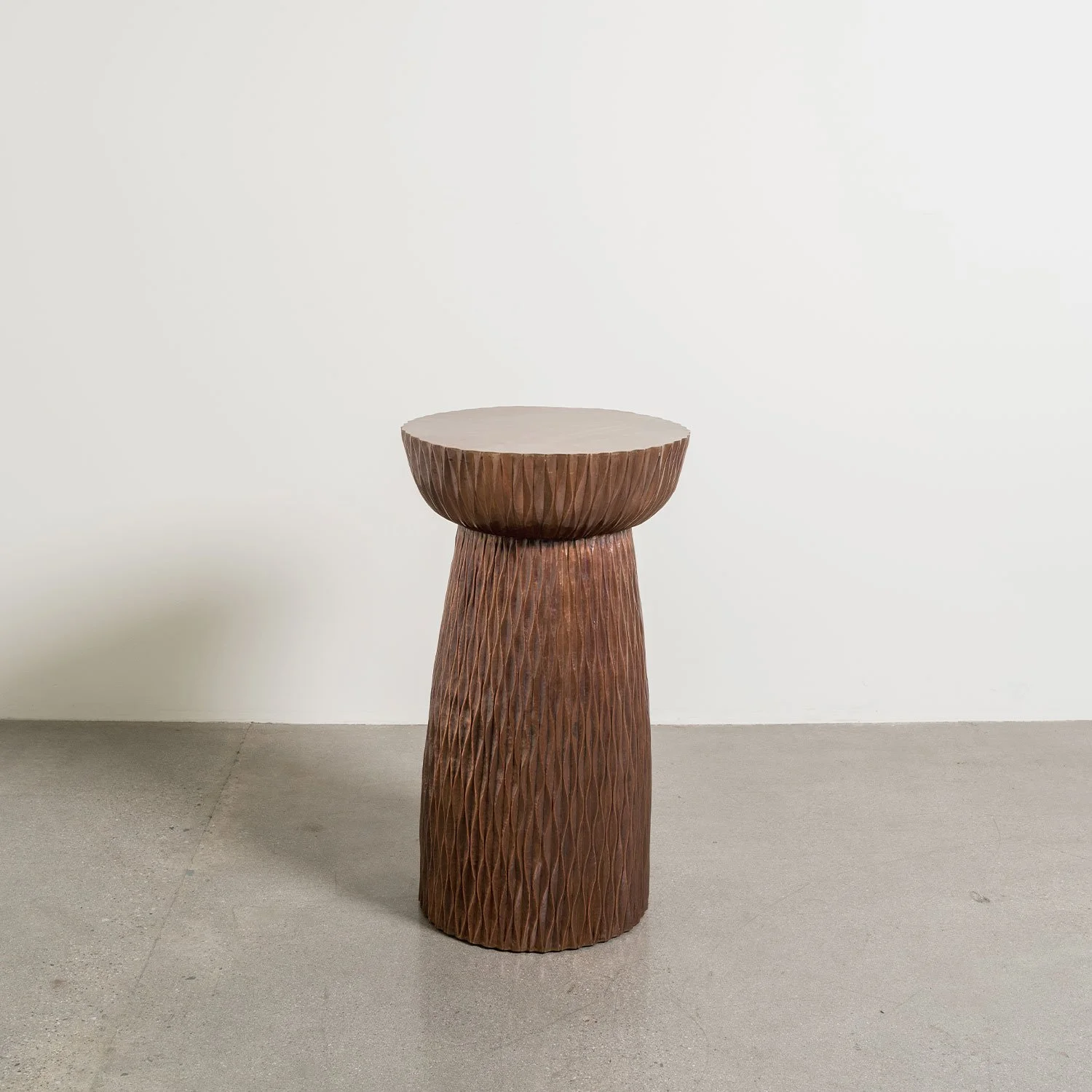 Xiao Ju Wen Chalice Side Table | Antique Copper