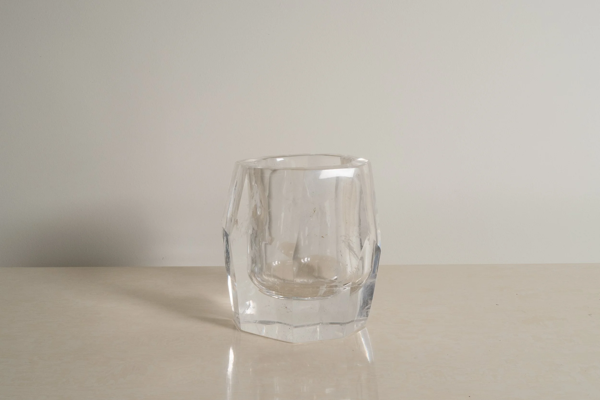 Petit Facet Vase | Crystal