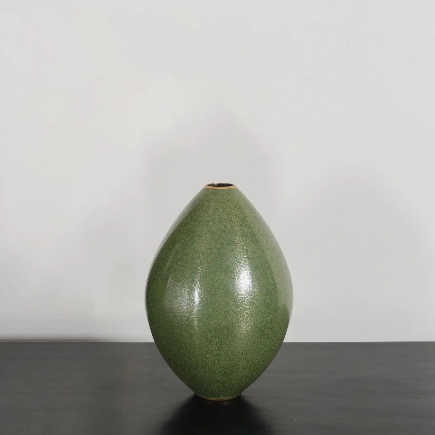 Short Tear Drop Vase | Verde Mi Shi Wen