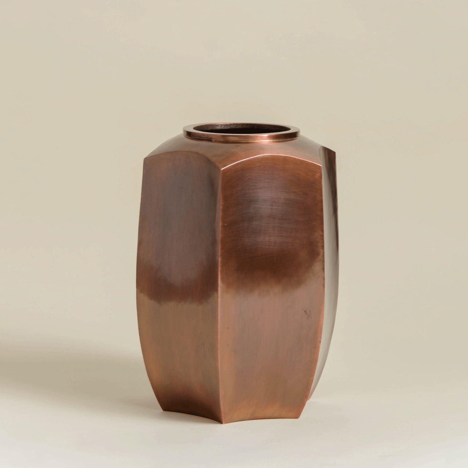 Tall Si Wa Jar | Antique Copper
