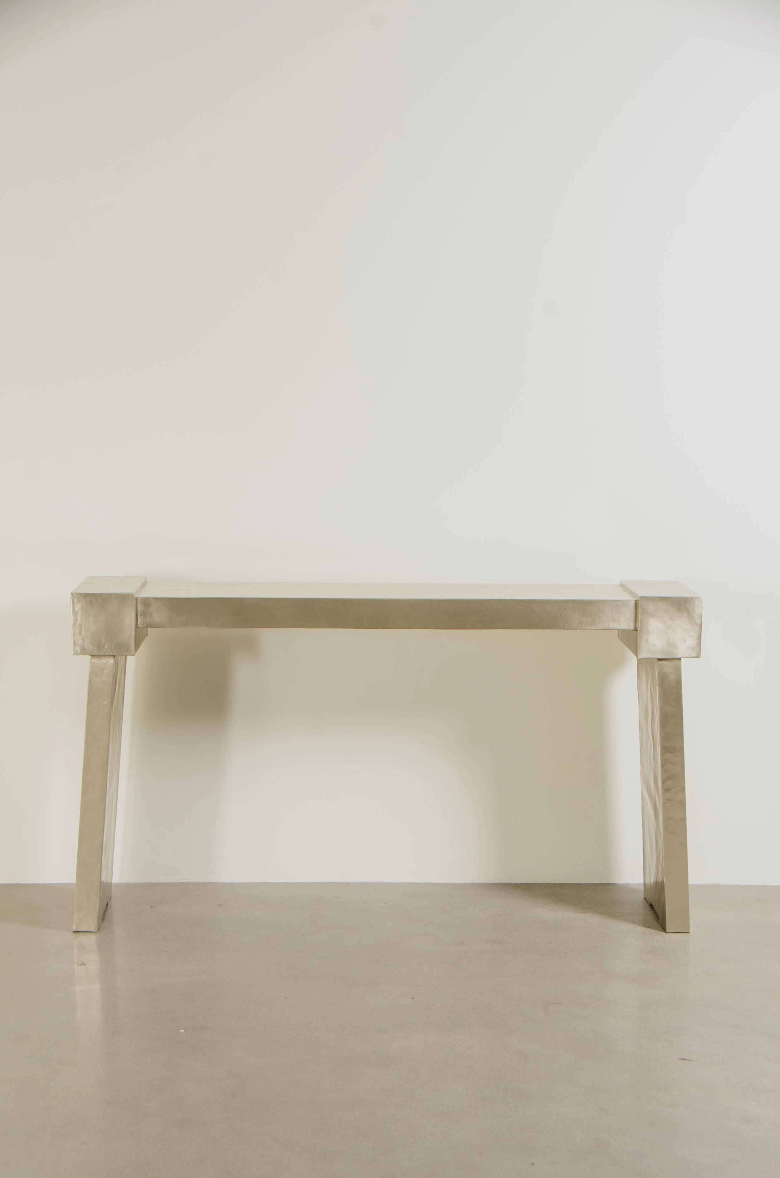 Ching Console | White Bronze
