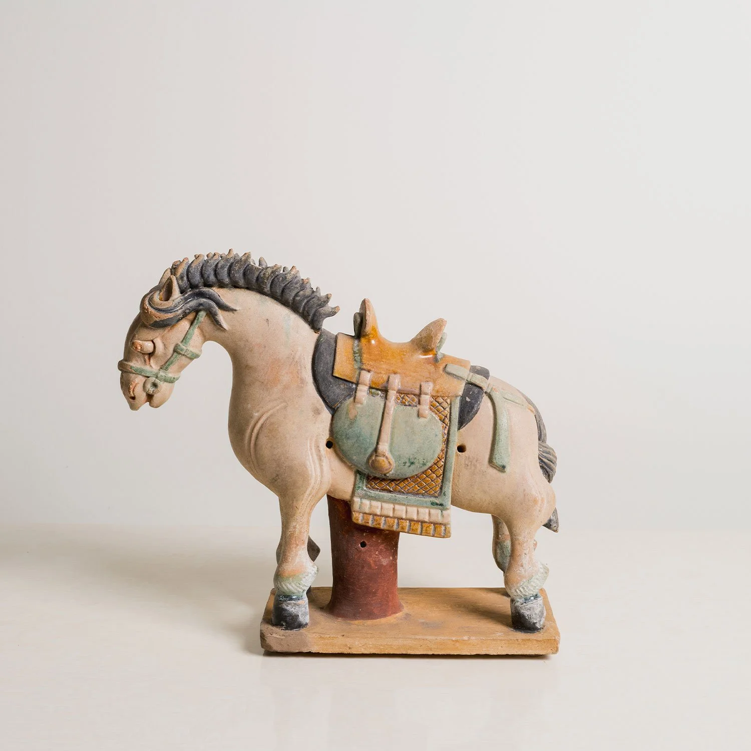 Ceramic Horse | Blue and Black