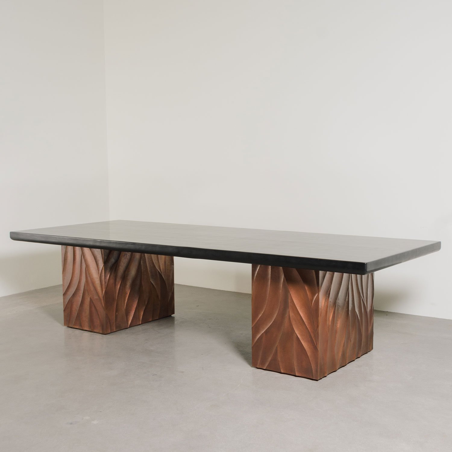 Za Xian Dining Table Base (Pair) | Antique Copper