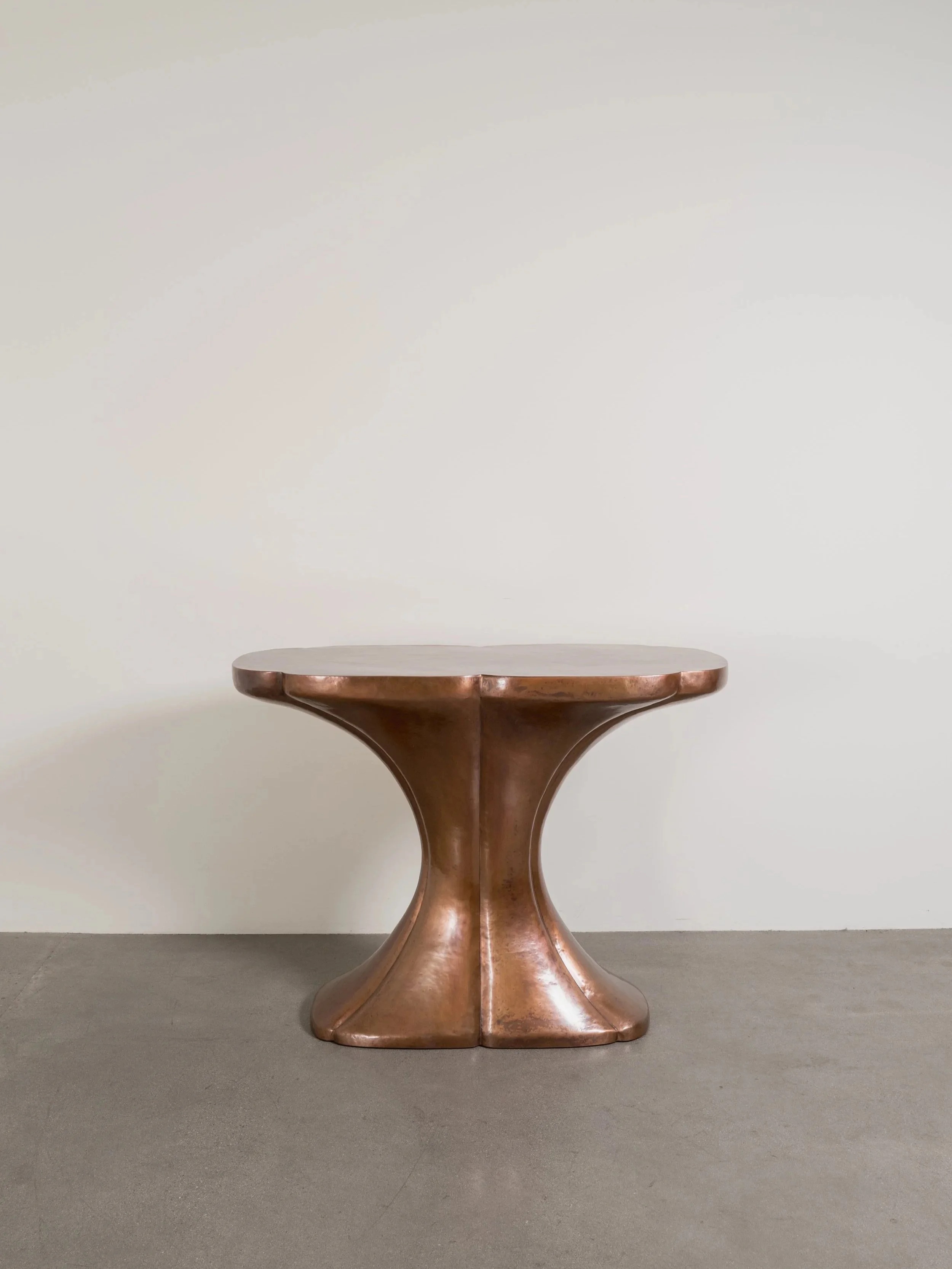 Oblong Six Petal Console | Antique Copper