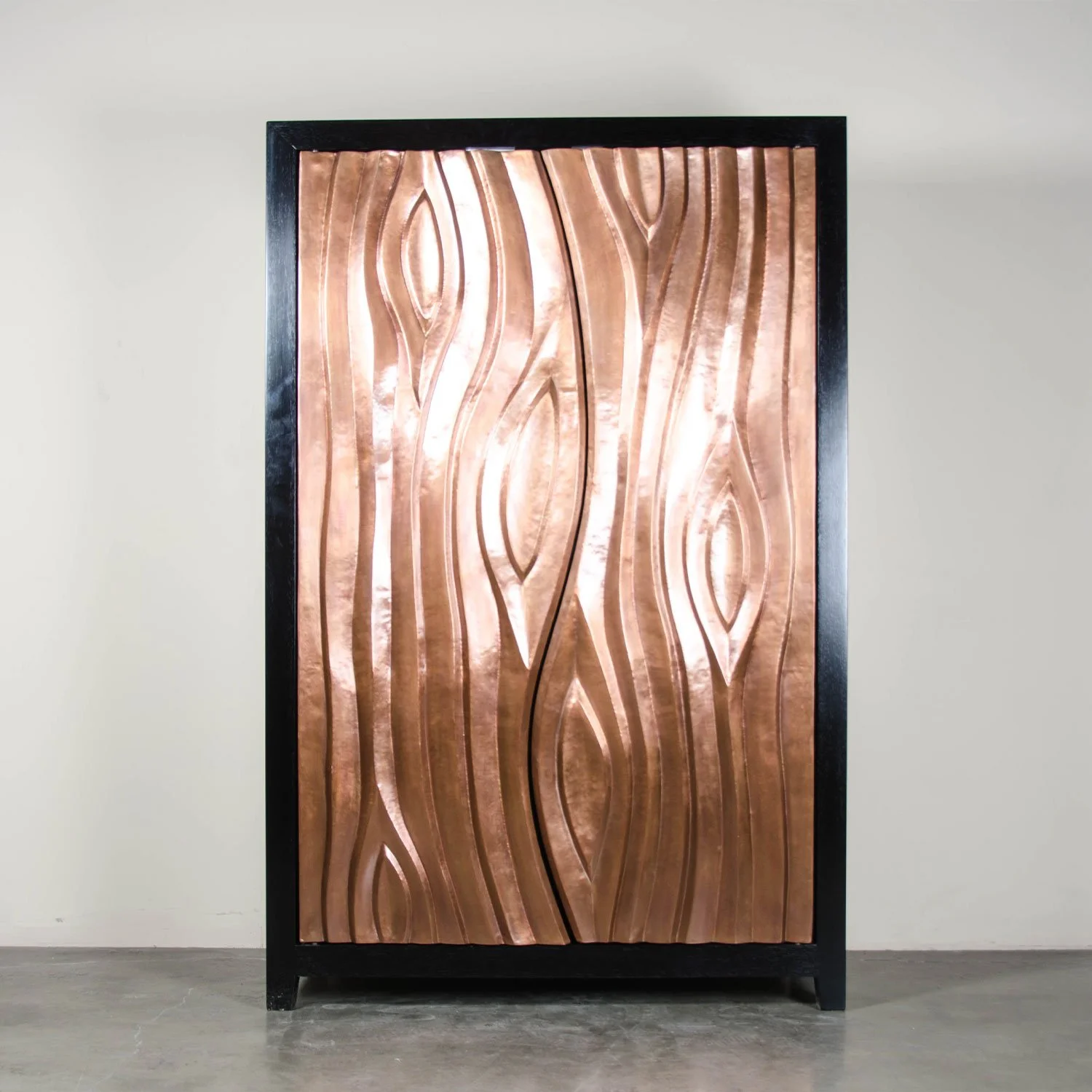 Da Tree Trunk Cabinet | Antique Copper