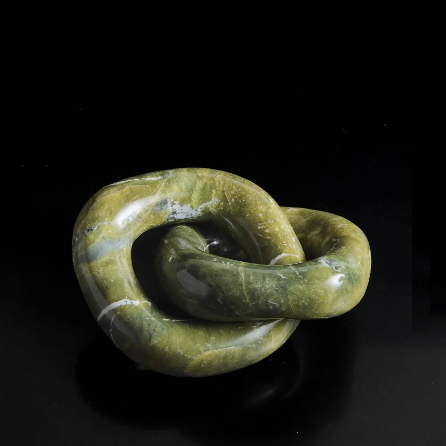 Double Ring Link | Nephrite Jade
