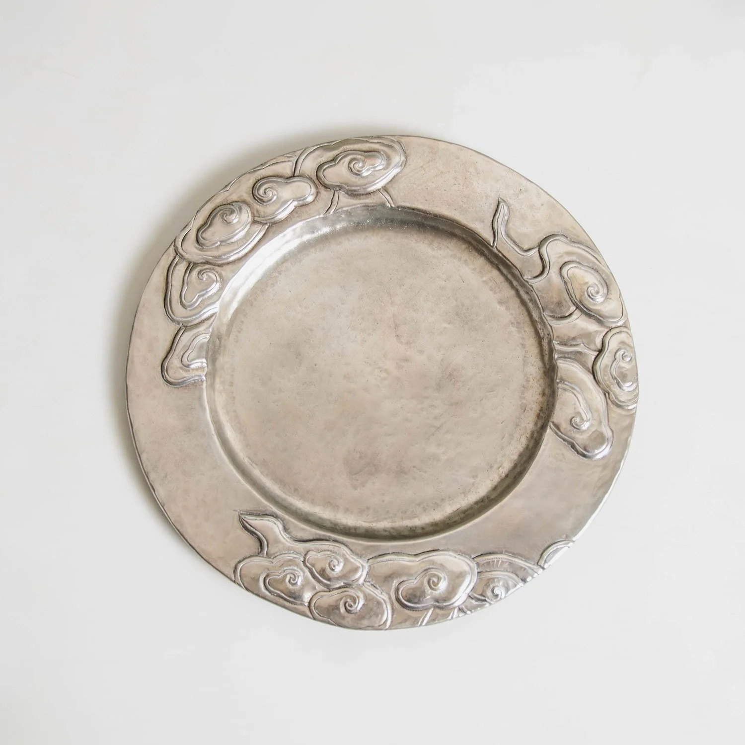 Cloud Design Charger | Silver Plate
