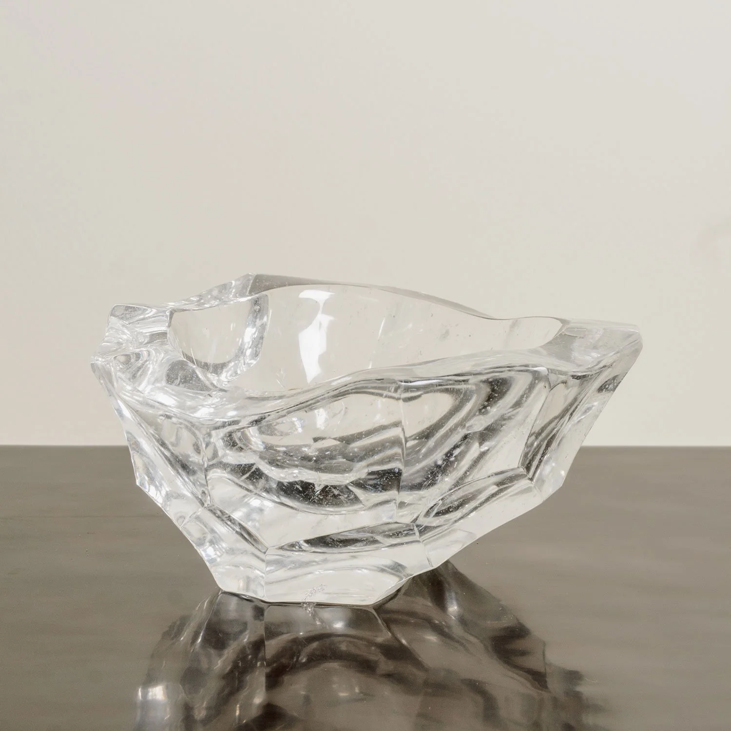 Bamboo Shaven Design Bowl | Crystal