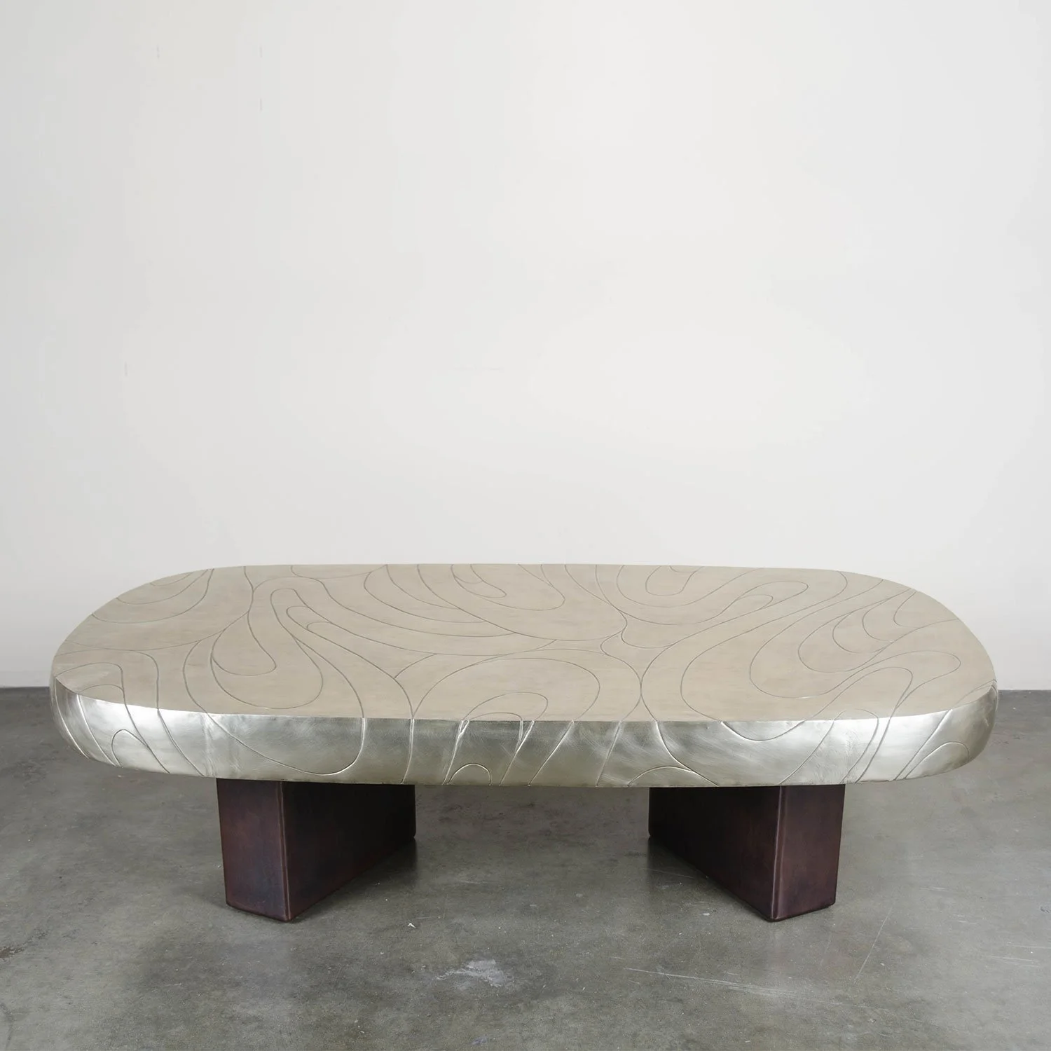 Fei Tian Wen Cocktail Table | White Bronze and Copper
