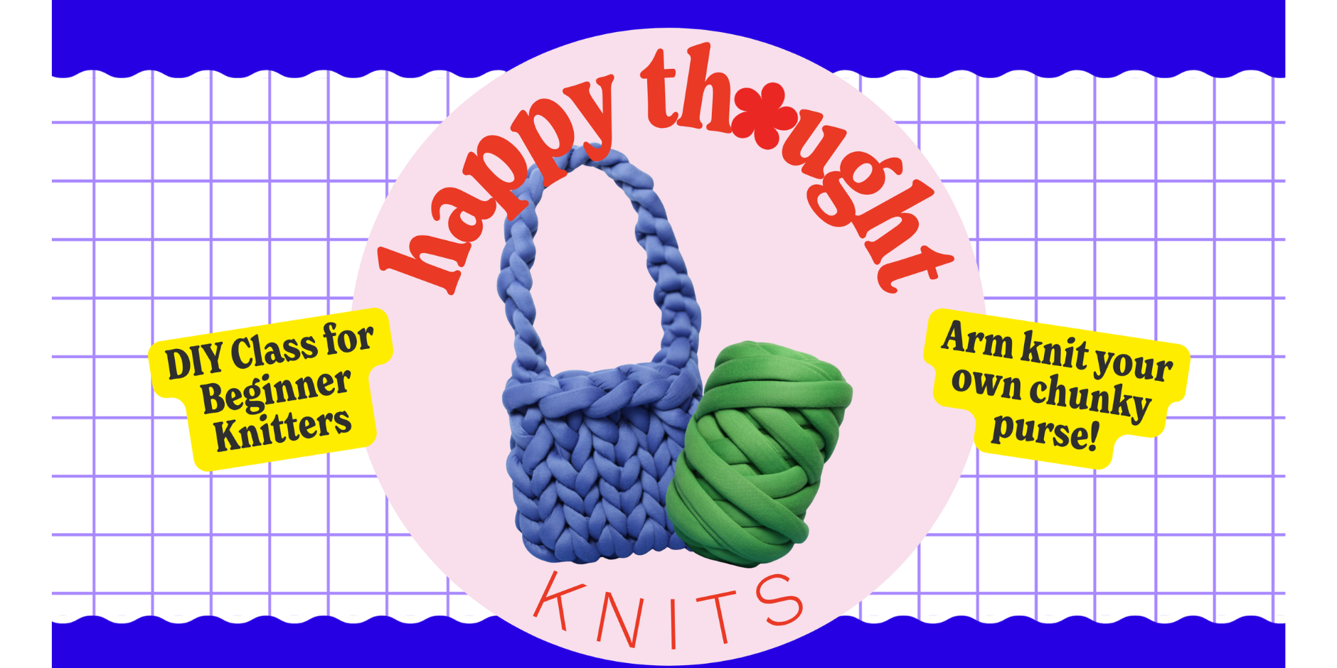 DIY Chunky Knit Purse by Happy Thought Knits