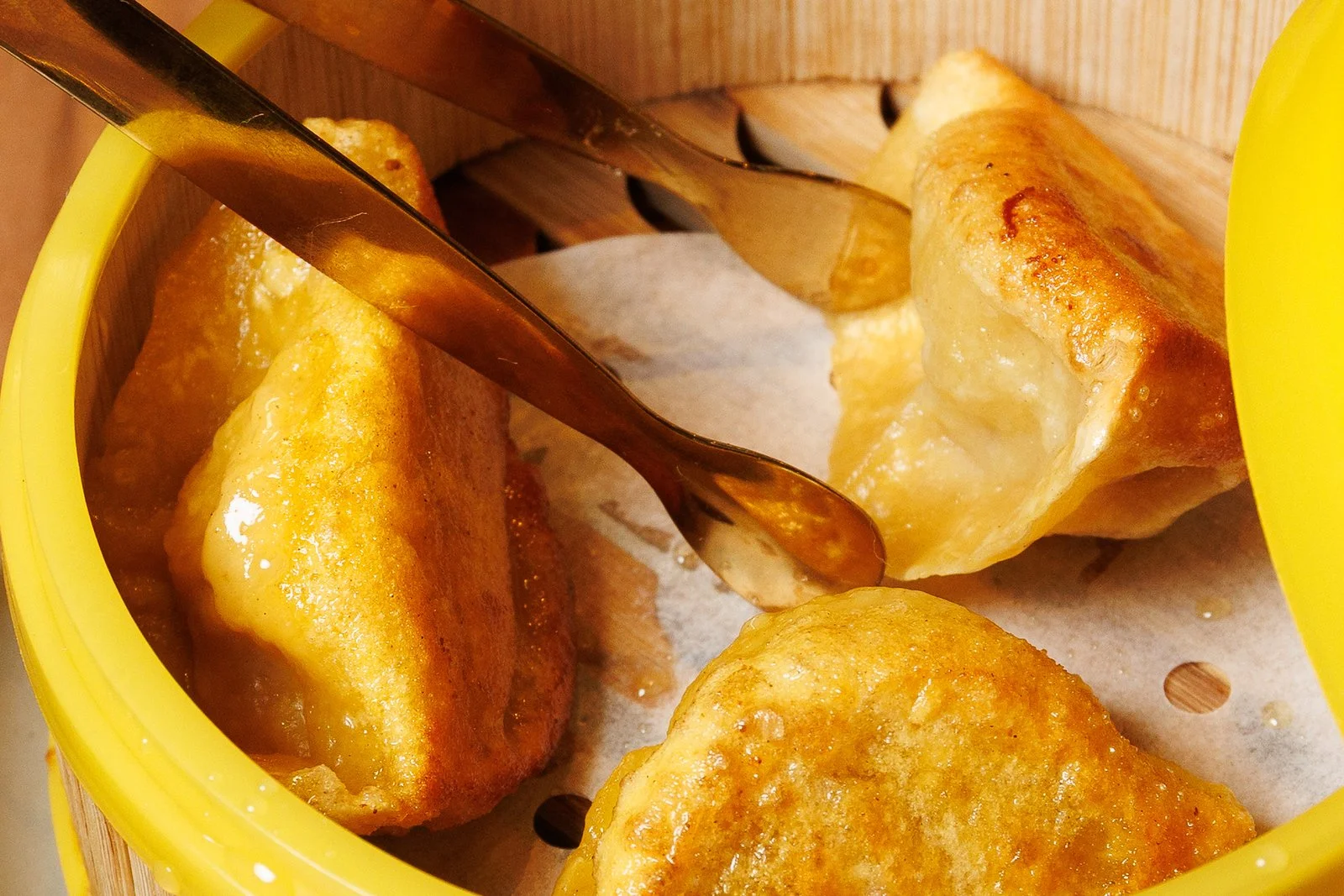 HANDMADE PAN-FRIED PORK OR CHICKEN DUMPLINGS