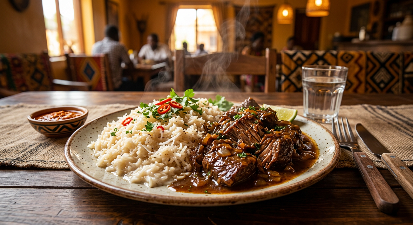 Coconut Rice & Viande Delight