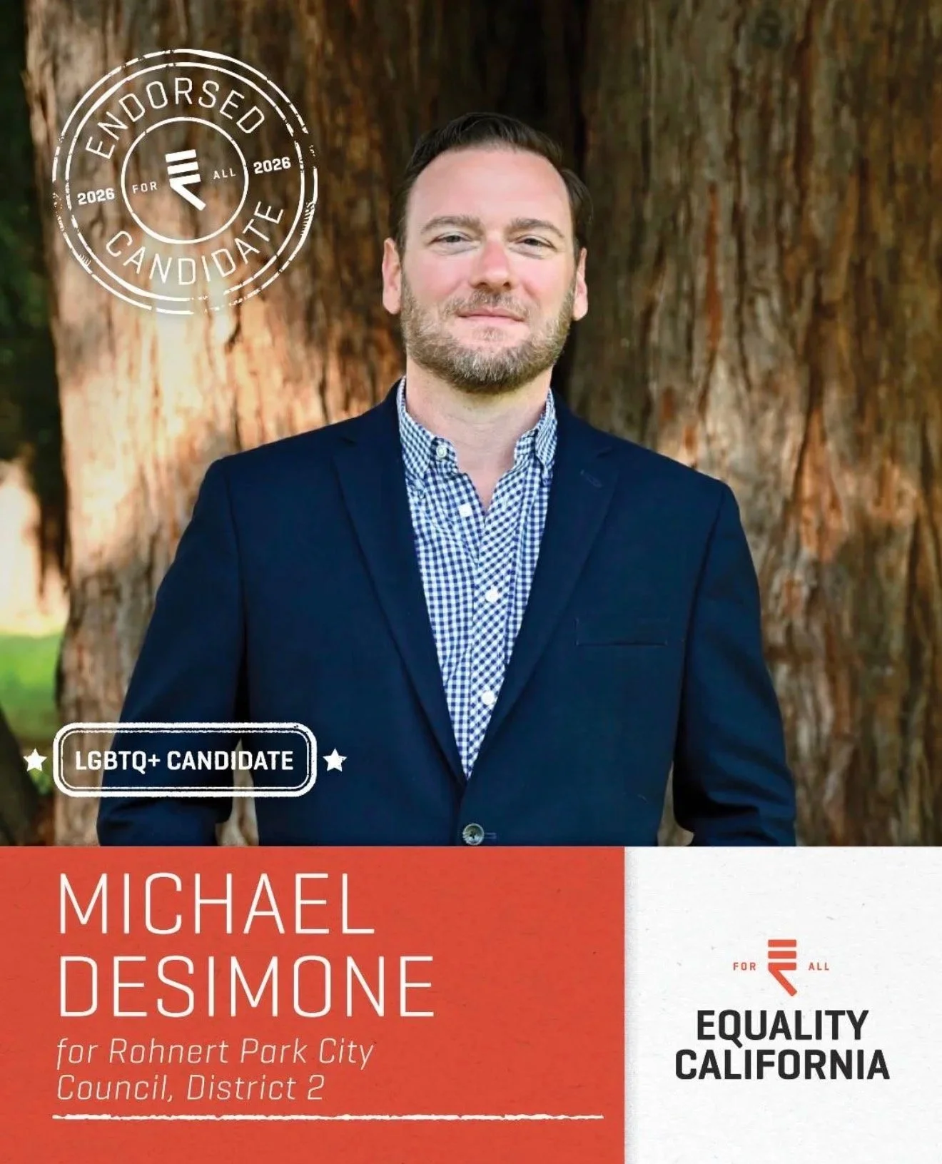 Proud to Earn the Endorsement of Equality California