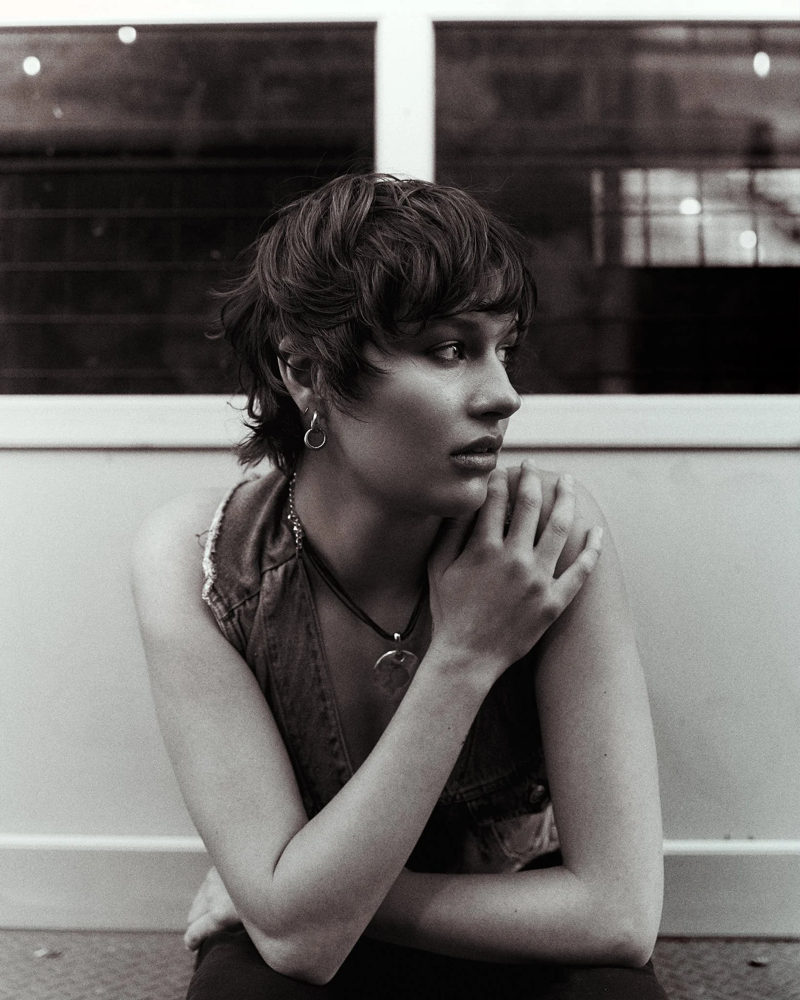 Talent and Model Brooklyn on camera by Denver editorial and portrait photographer VUNDRR (aka Yani or Aiyana) in RiNo Art District 