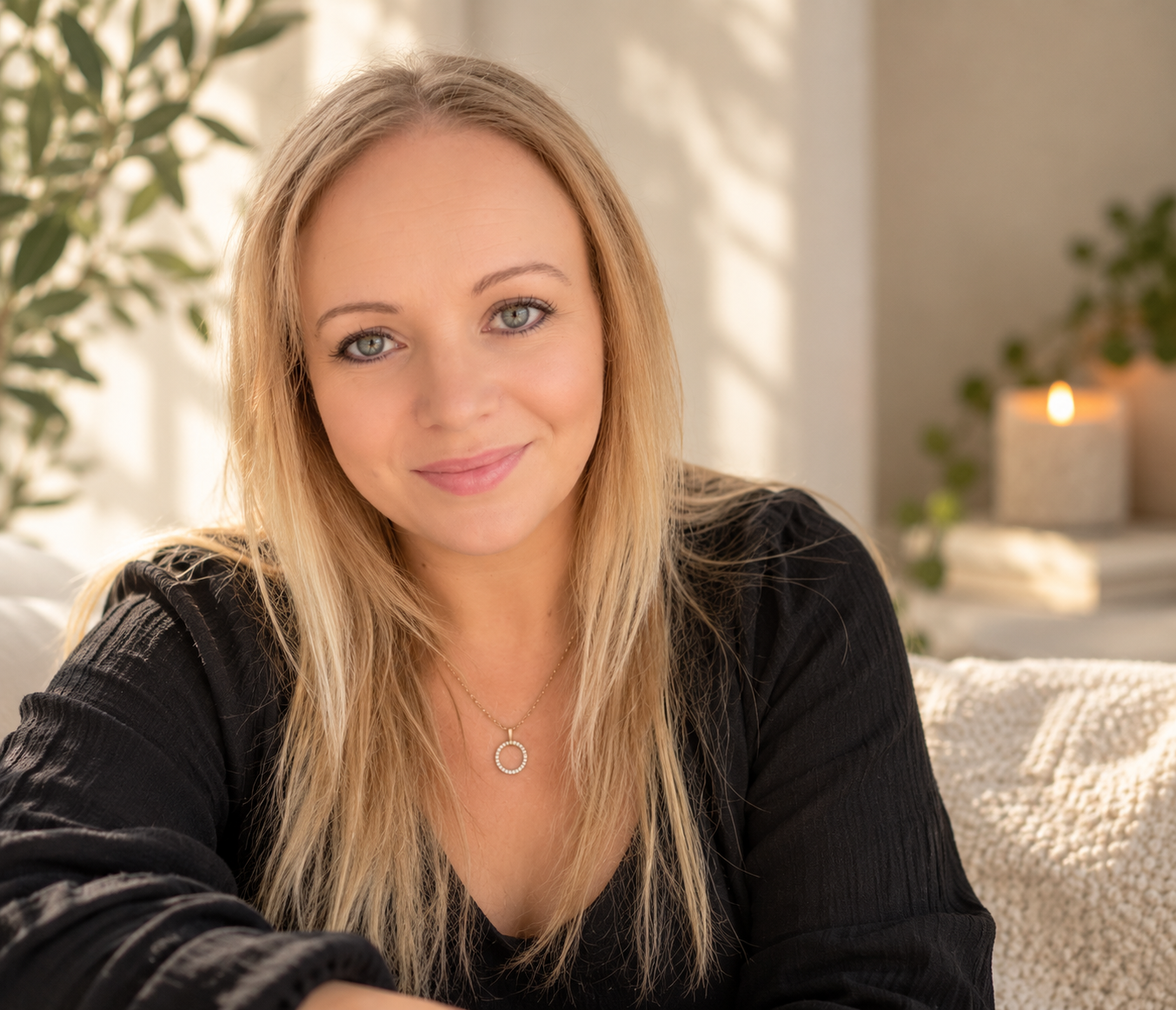 Michelle Bellion, author and founder of Sacred Heart Line, offering supportive one-on-one conversations.