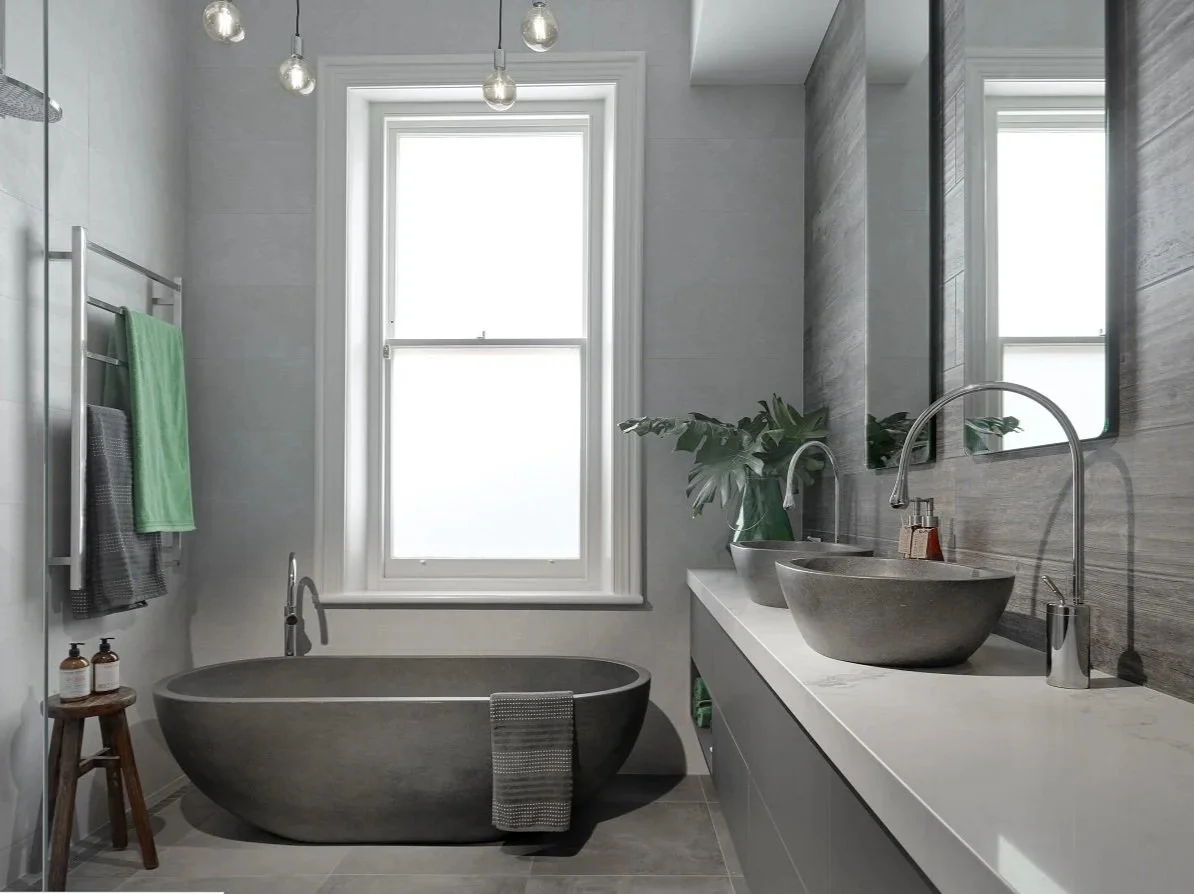 Soak in a stone bath on a cold winter's day.