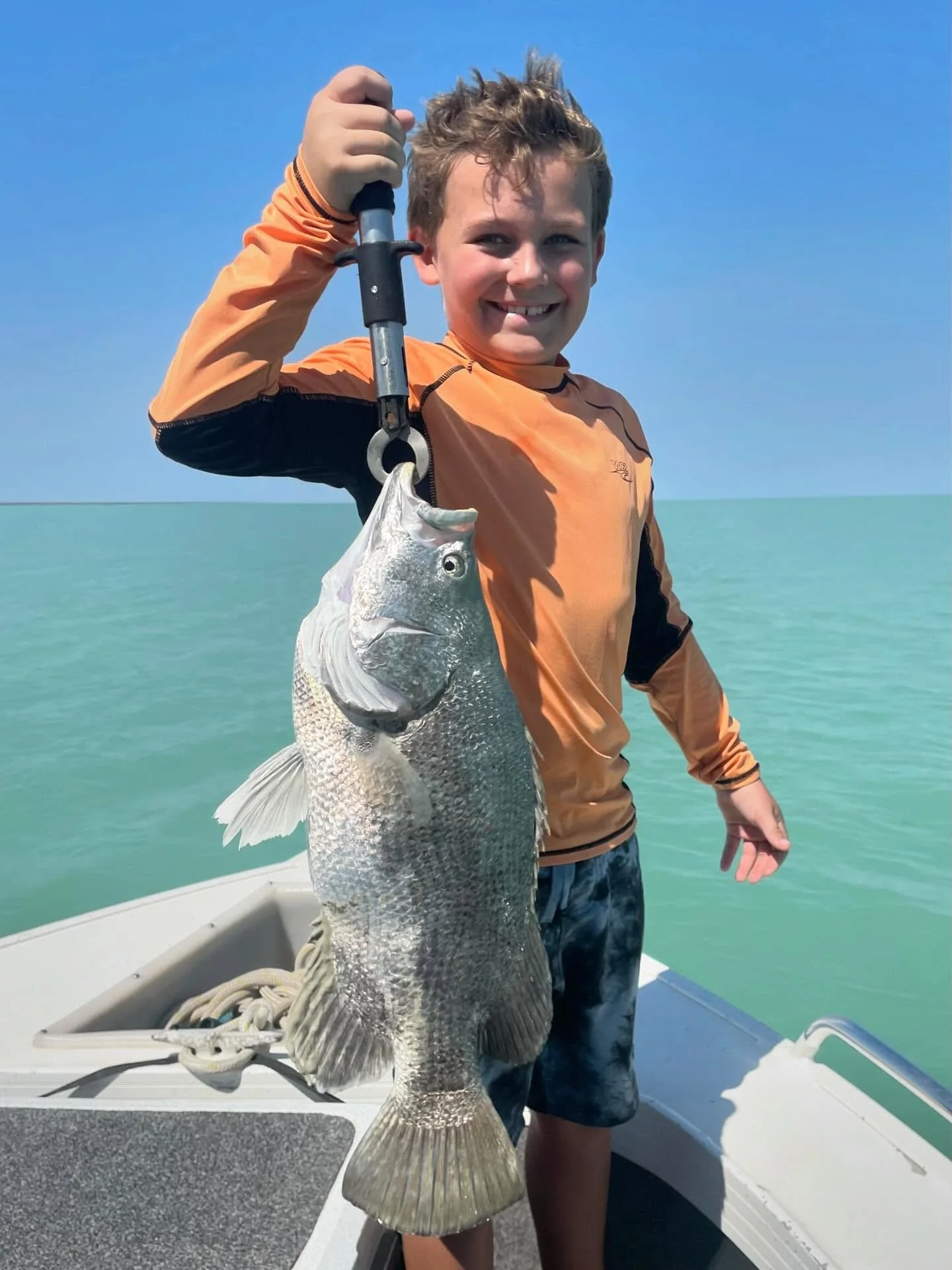 58cm triple tail for the young fella.
