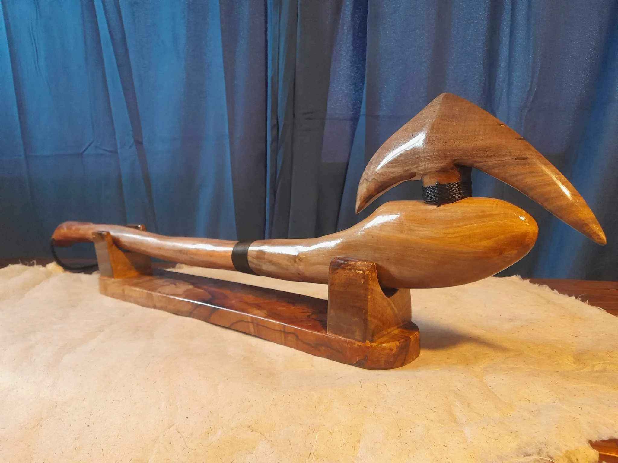 Toki Kākauroa - 'Harpoon' (Long handled Māori axe)