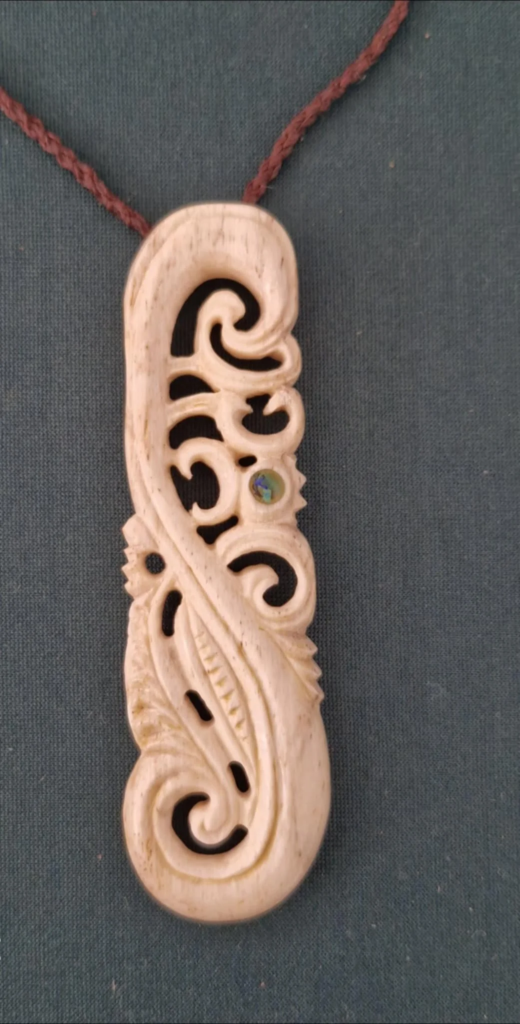 Whale bone Manaia Pendant