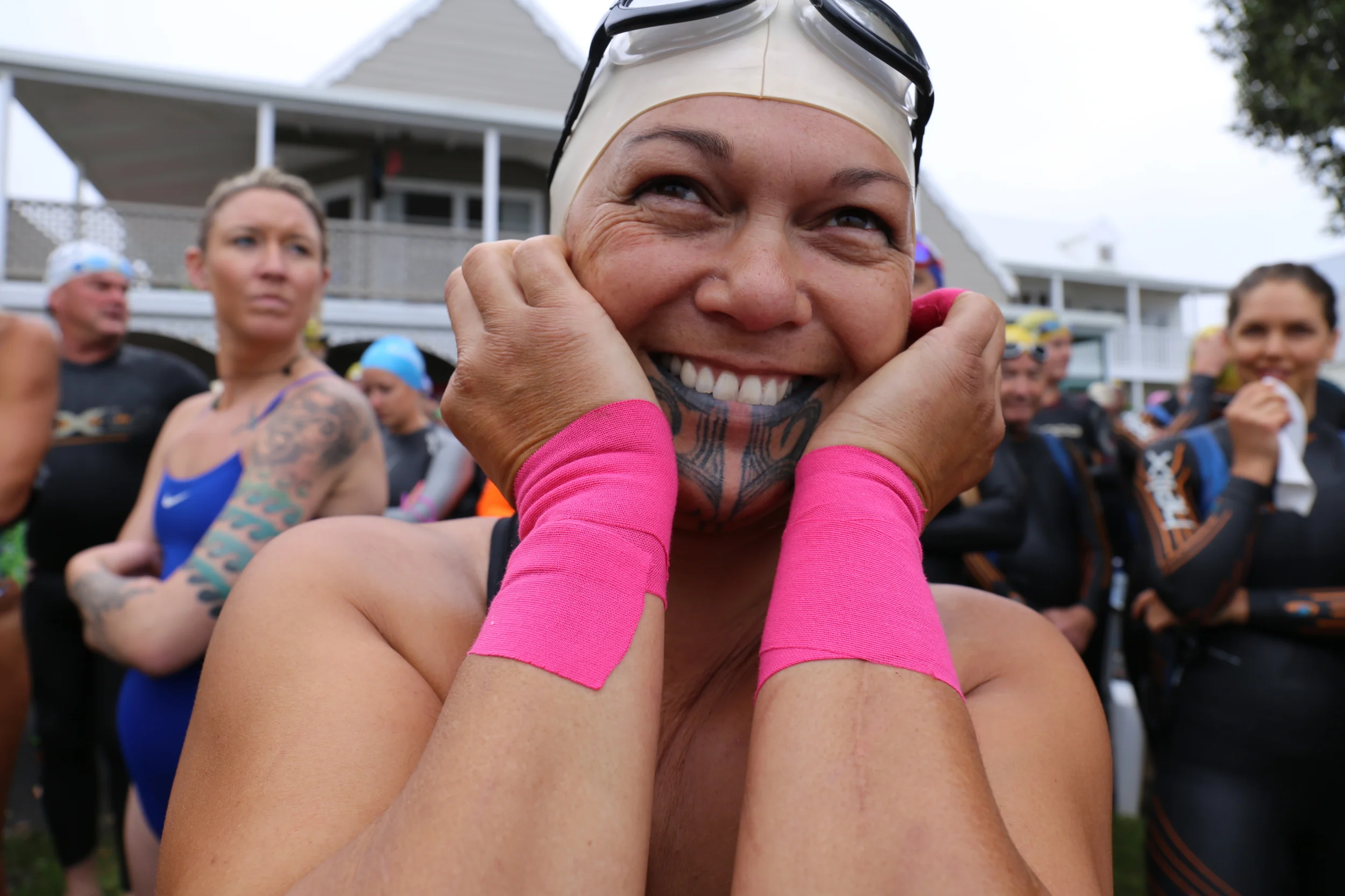 Pai is a keen open water swimmer and you can see her almost every day throughout the year swimming in Paihia.