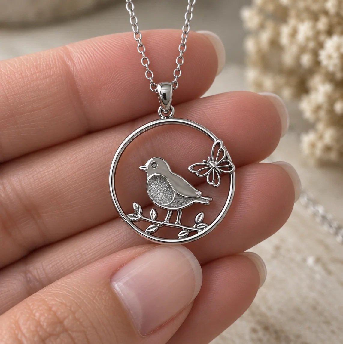 Robin Redbreast Keepsake Necklace