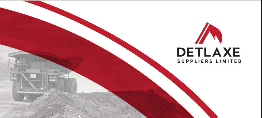 Company logo for DETLAXE SUPPLIERS LIMITED with a stylized red mountain and black text.