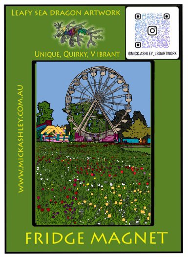 Fridge Magnet - Flower Wheel