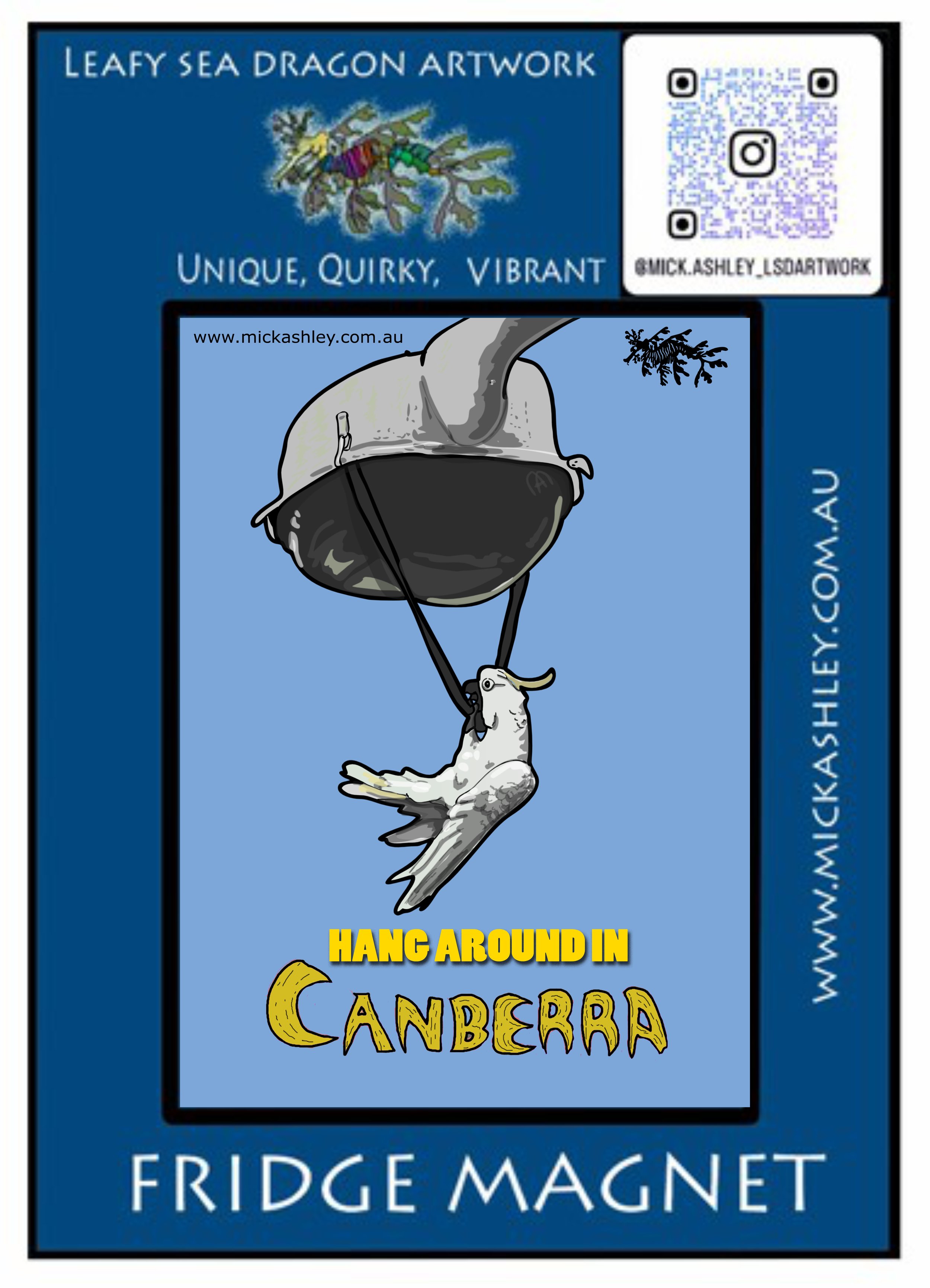 Fridge magnet - Canberra [Hanging About]