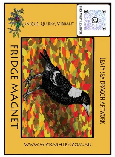 Fridge Magnet - Magpie in Autumn
