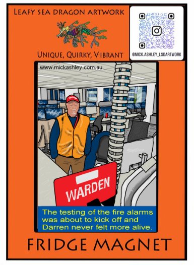 Fridge Magnet - Warden