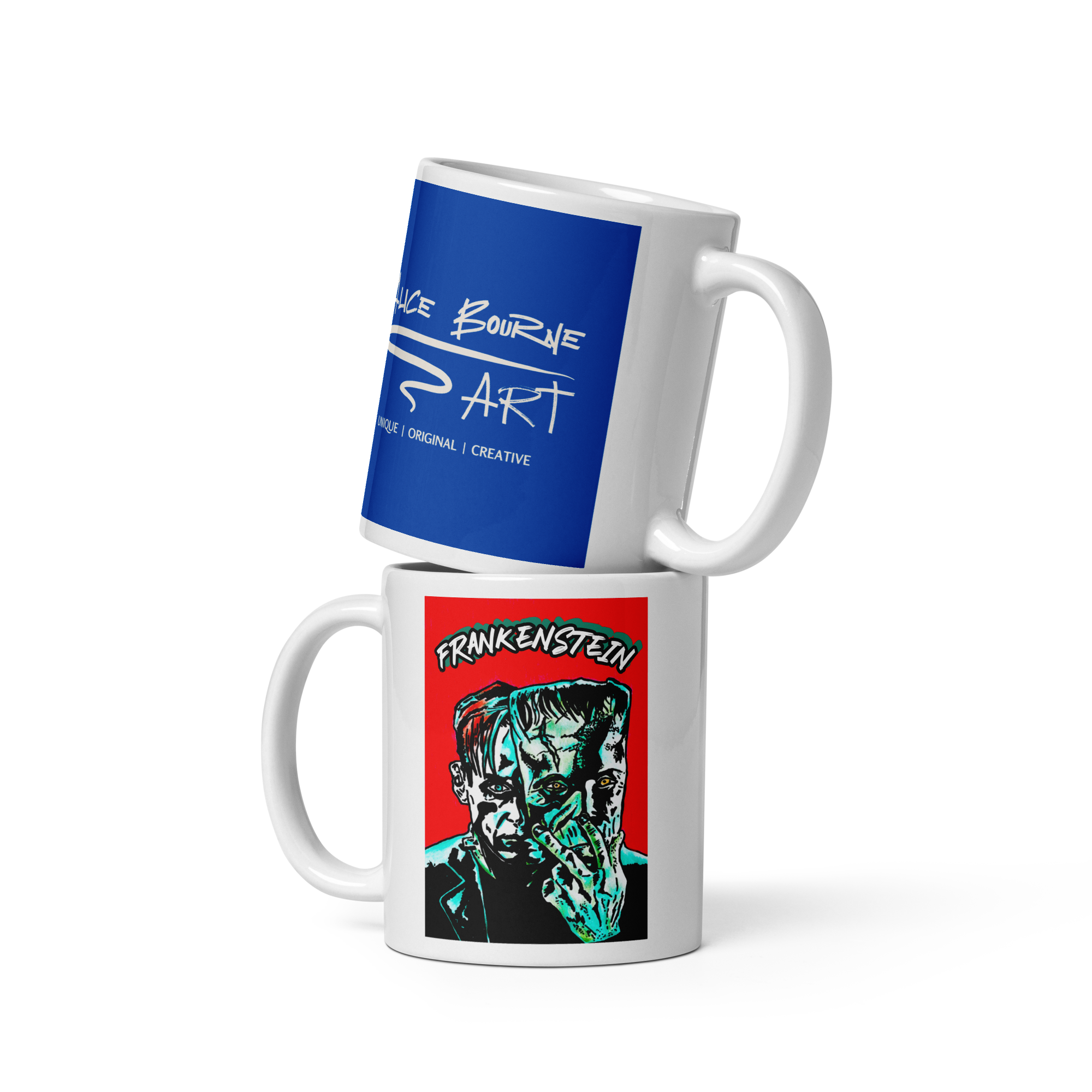 Frankenstein White Glossy Mug
