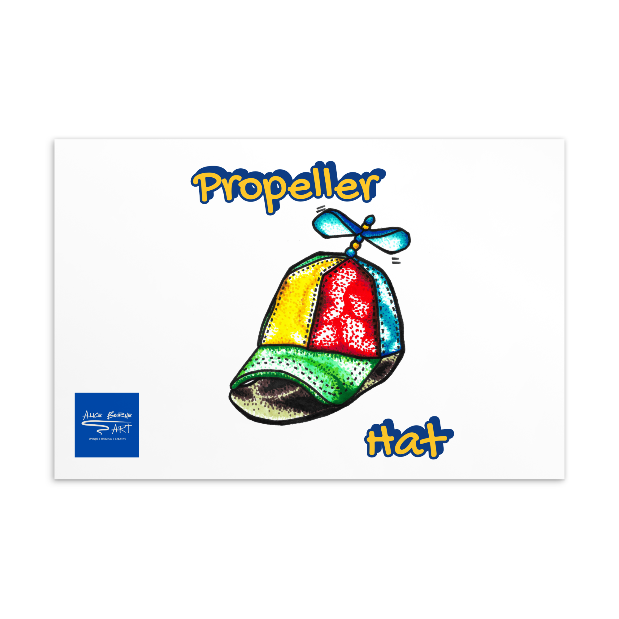 Propeller Hat Postcard