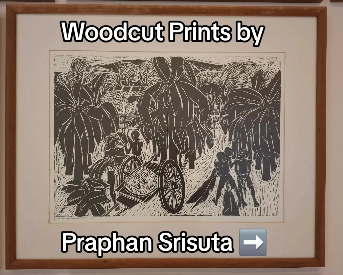 I really liked these woodcut prints on display at MOCA Bangkok!

The use of only black and white works really well 🖤🤍.

#bangkok #woodcut #artgallery #soloexhibition #art