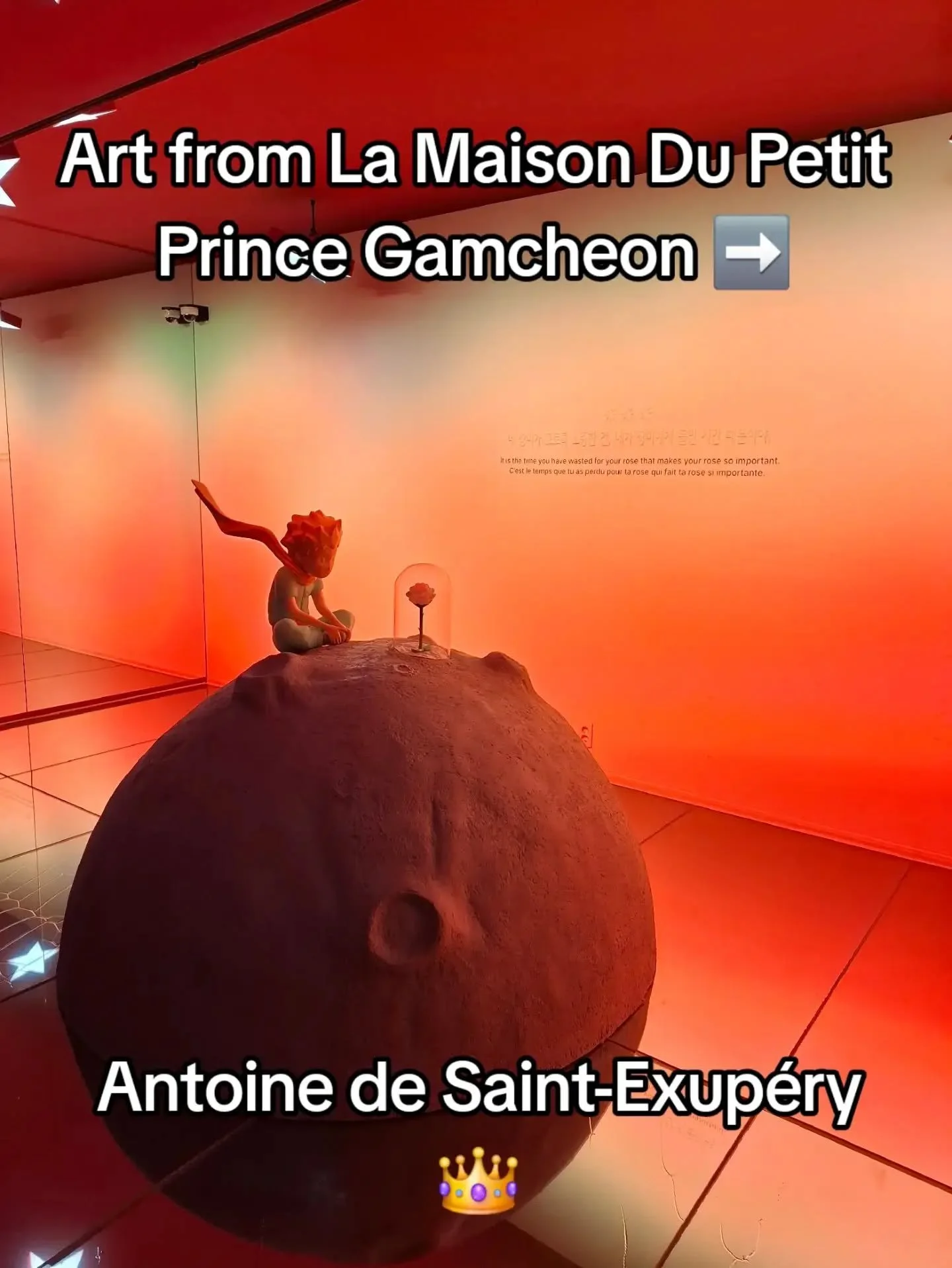 I went to this exhibition about the Little Prince and the drawings of the author, Antoune Du Saint-Exup&eacute;ry, in Gamcheon Culture Village, Busan 🇰🇷.

I have since read the book so this all makes a lot more sense 😂. I really liked it.

Alice ?